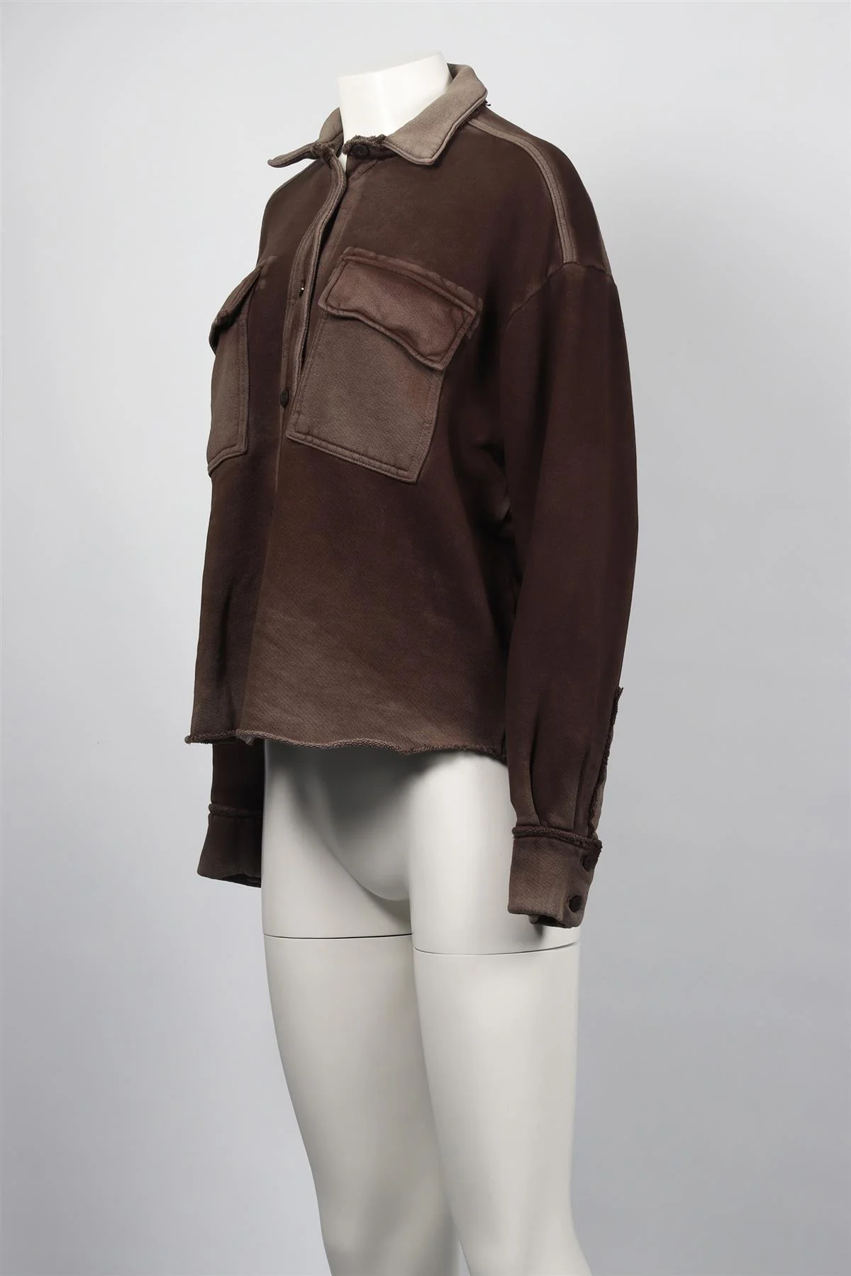 COTTON CITIZEN BROWN COTTON SHIRT XSMALL - Image 3