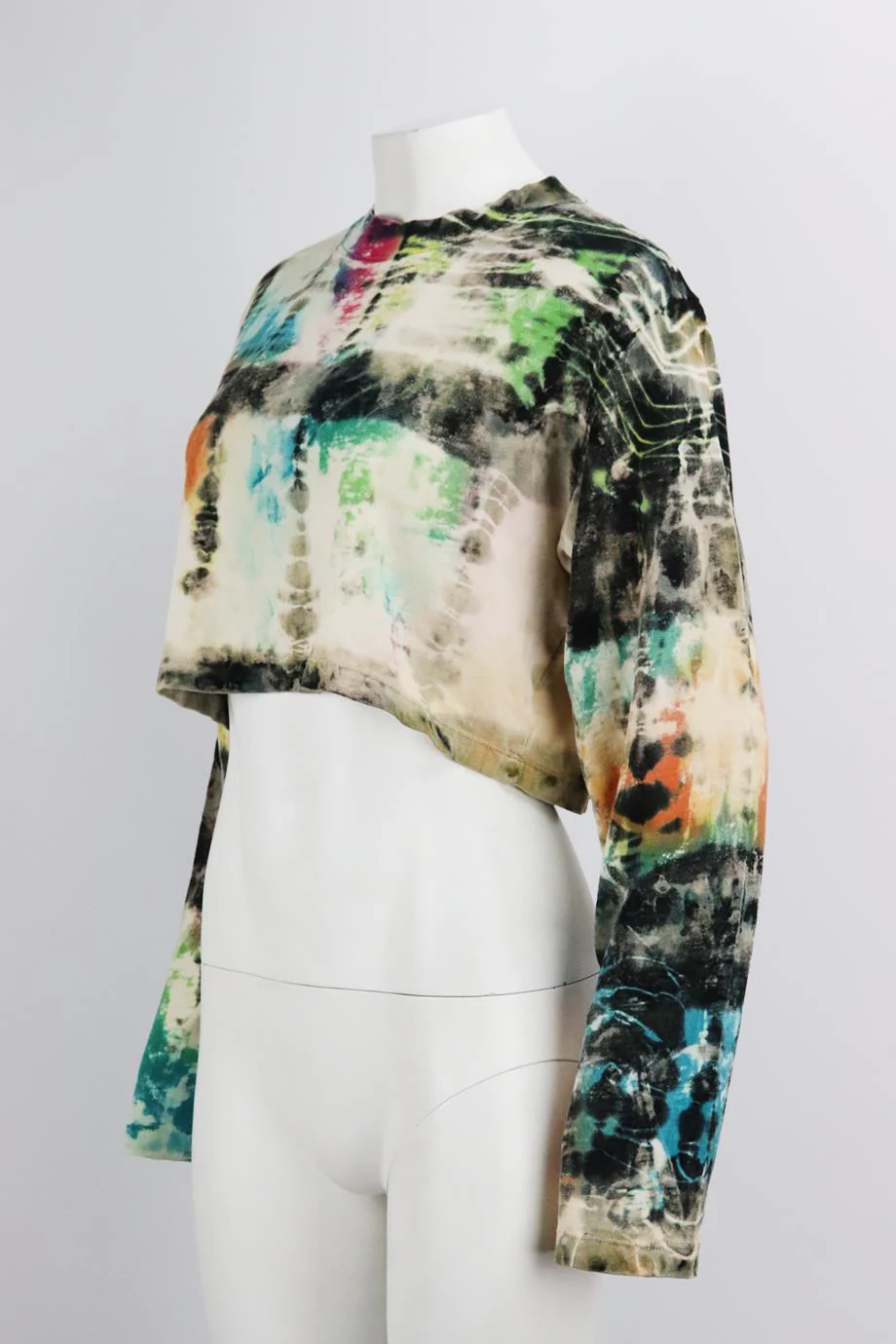 COTTON CITIZEN CROPPED TIE DYED COTTON TOP MEDIUM - Image 3