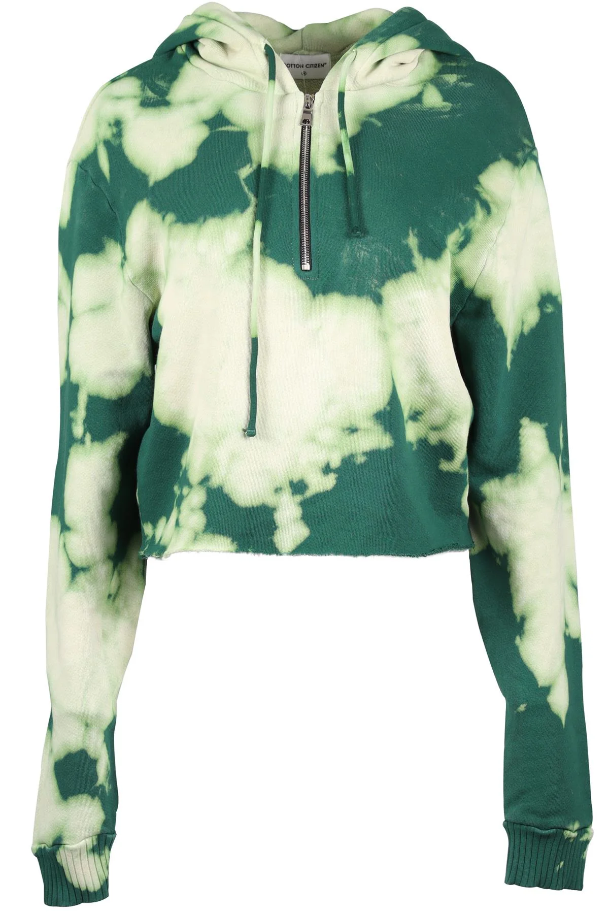 COTTON CITIZEN GREEN COTTON HOODIE MEDIUM