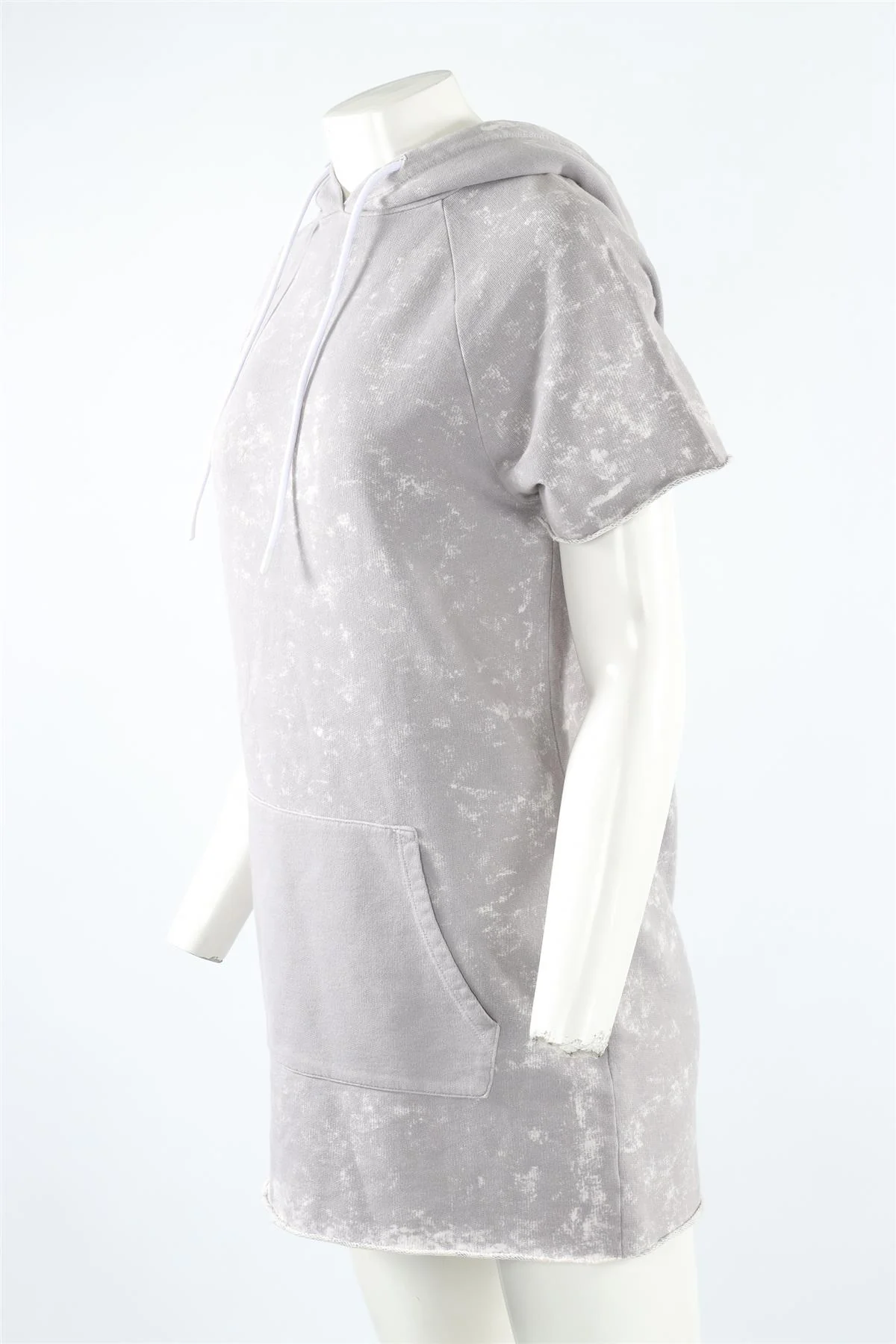 COTTON CITIZEN GREY COTTON MINI DRESS XSMALL - Image 3