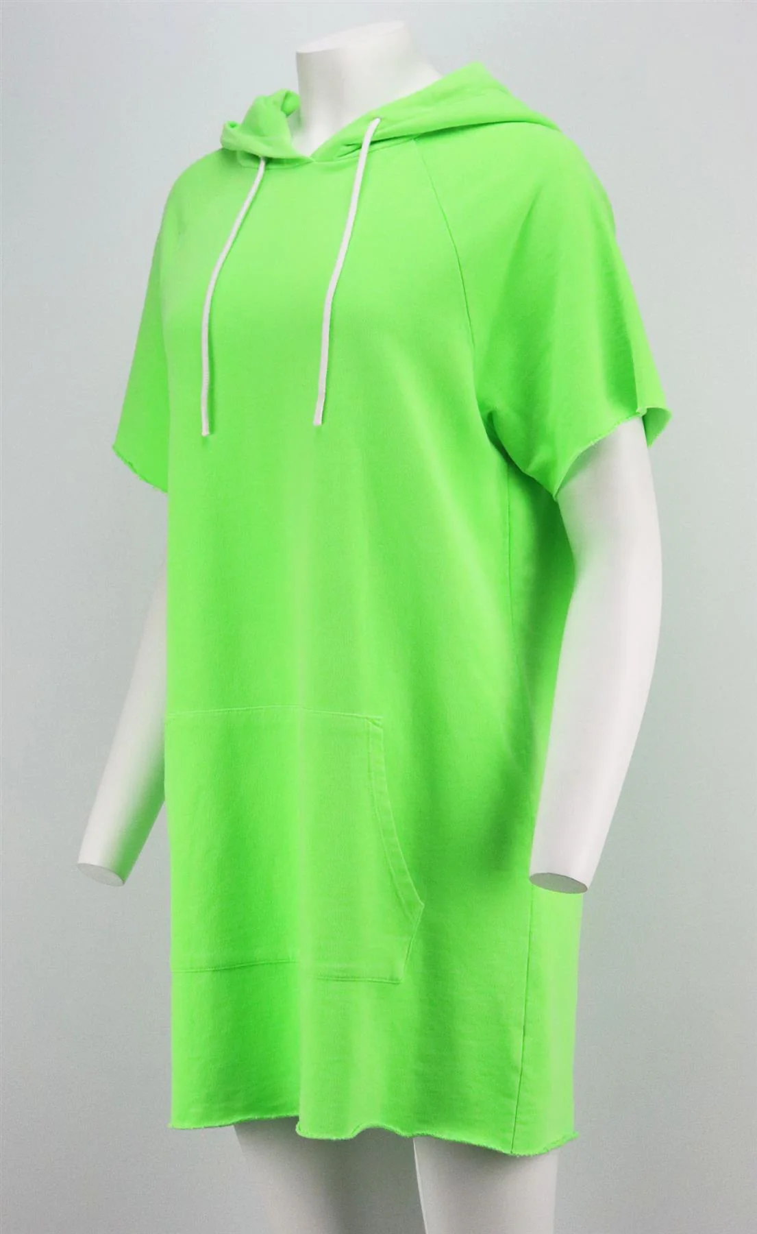 COTTON CITIZEN HOODED COTTON TERRY MINI DRESS MEDIUM - Image 3