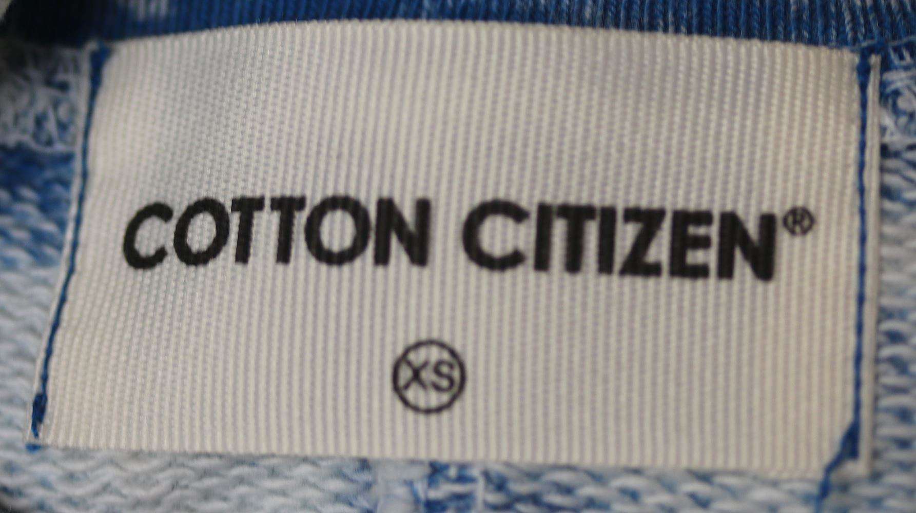 COTTON CITIZEN MILAN CROPPED CREW NECK BLUE SWEATER XSMALL - Image 4