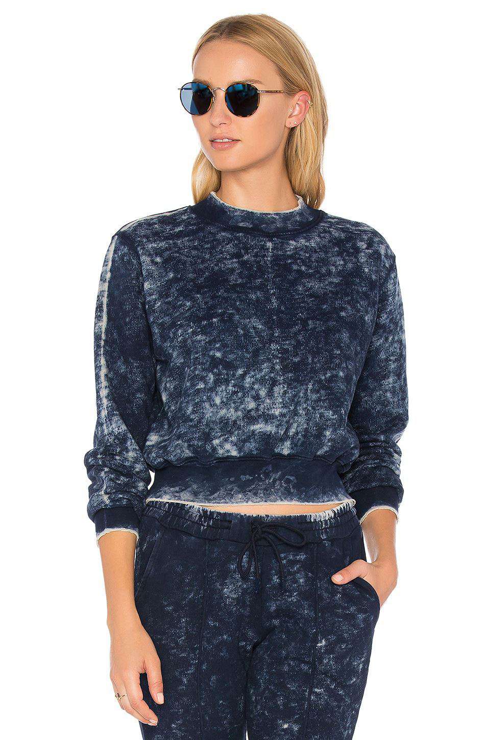 COTTON CITIZEN MILAN CROPPED CREW NECK SWEATER MEDIUM