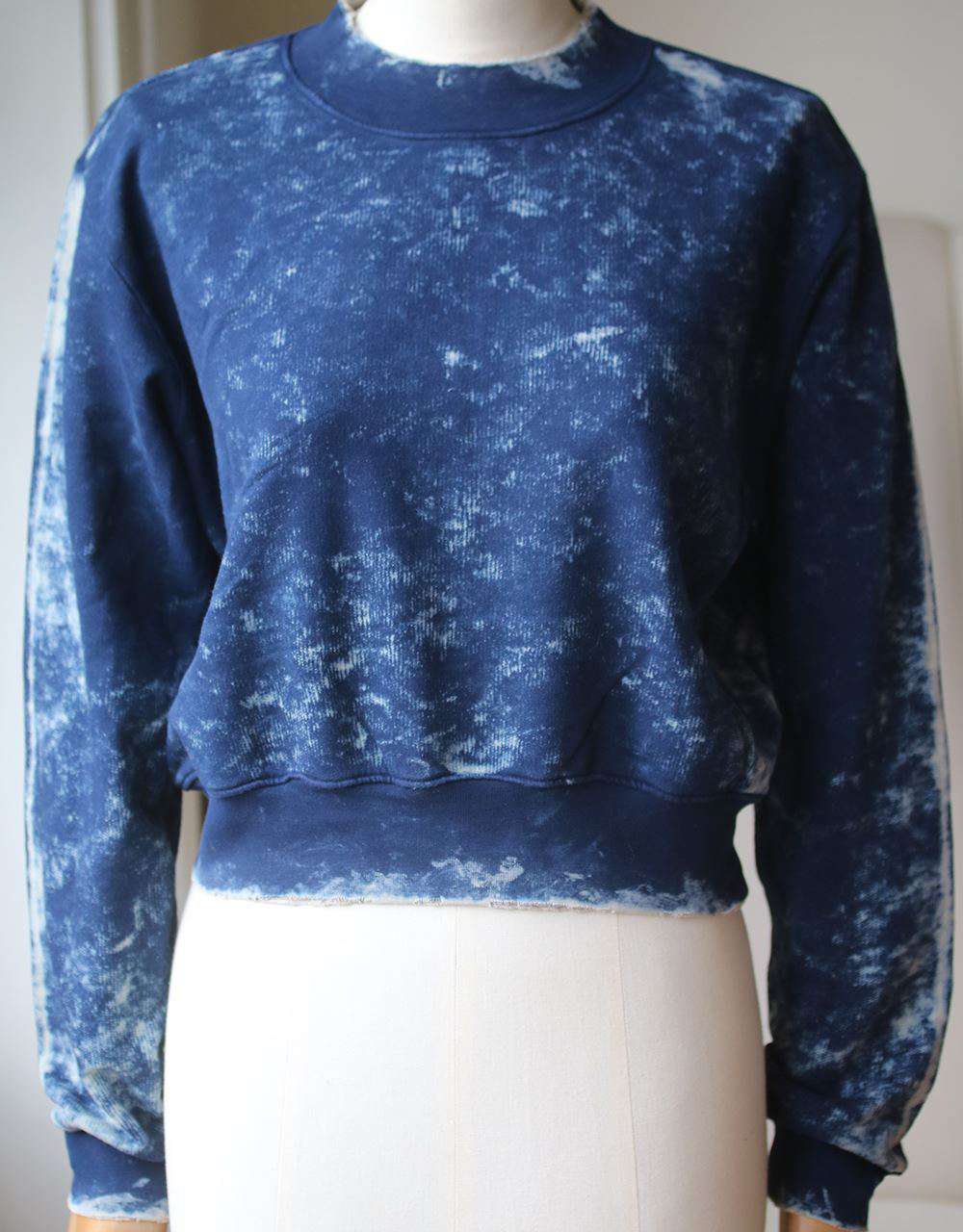 COTTON CITIZEN MILAN CROPPED CREW NECK SWEATER MEDIUM - Image 3