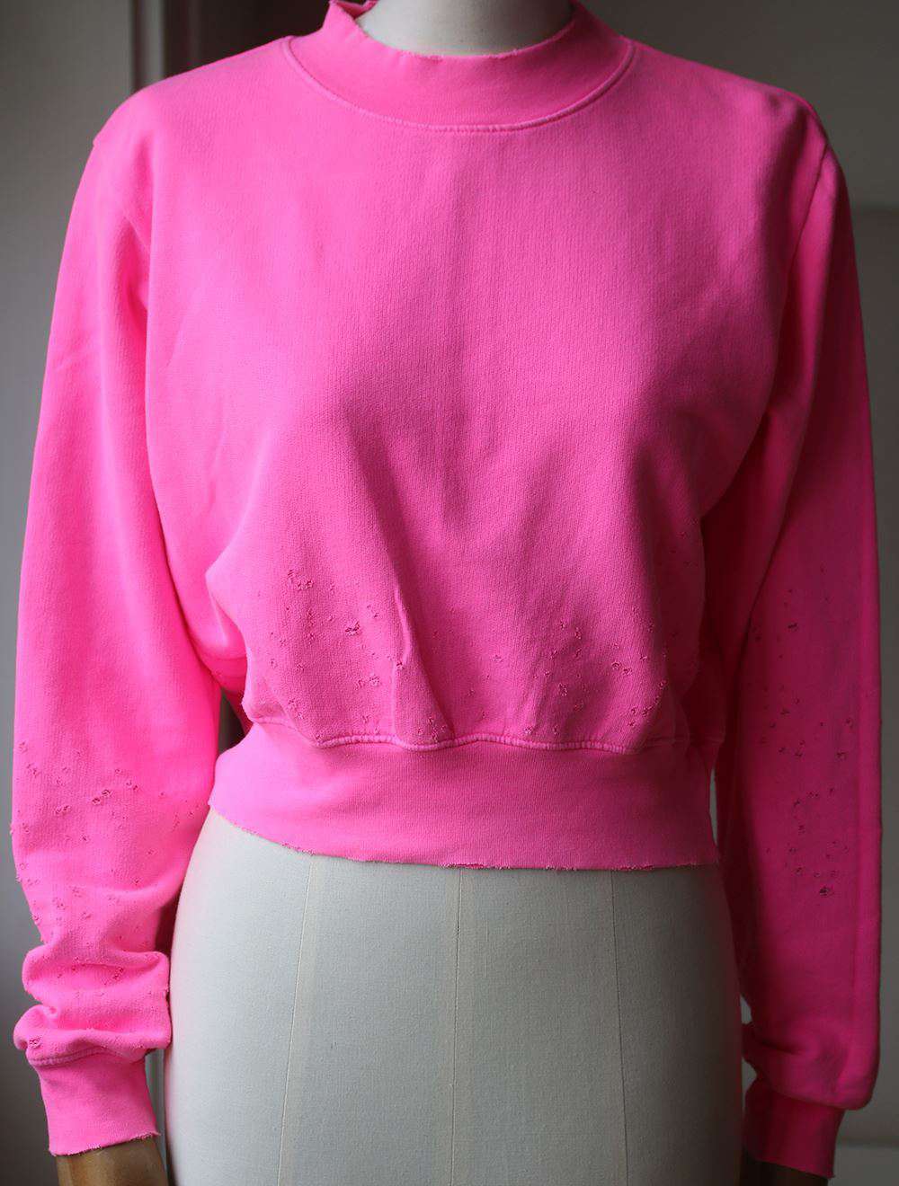 COTTON CITIZEN MILAN CROPPED CREW NECK SWEATER XSMALL - Image 3
