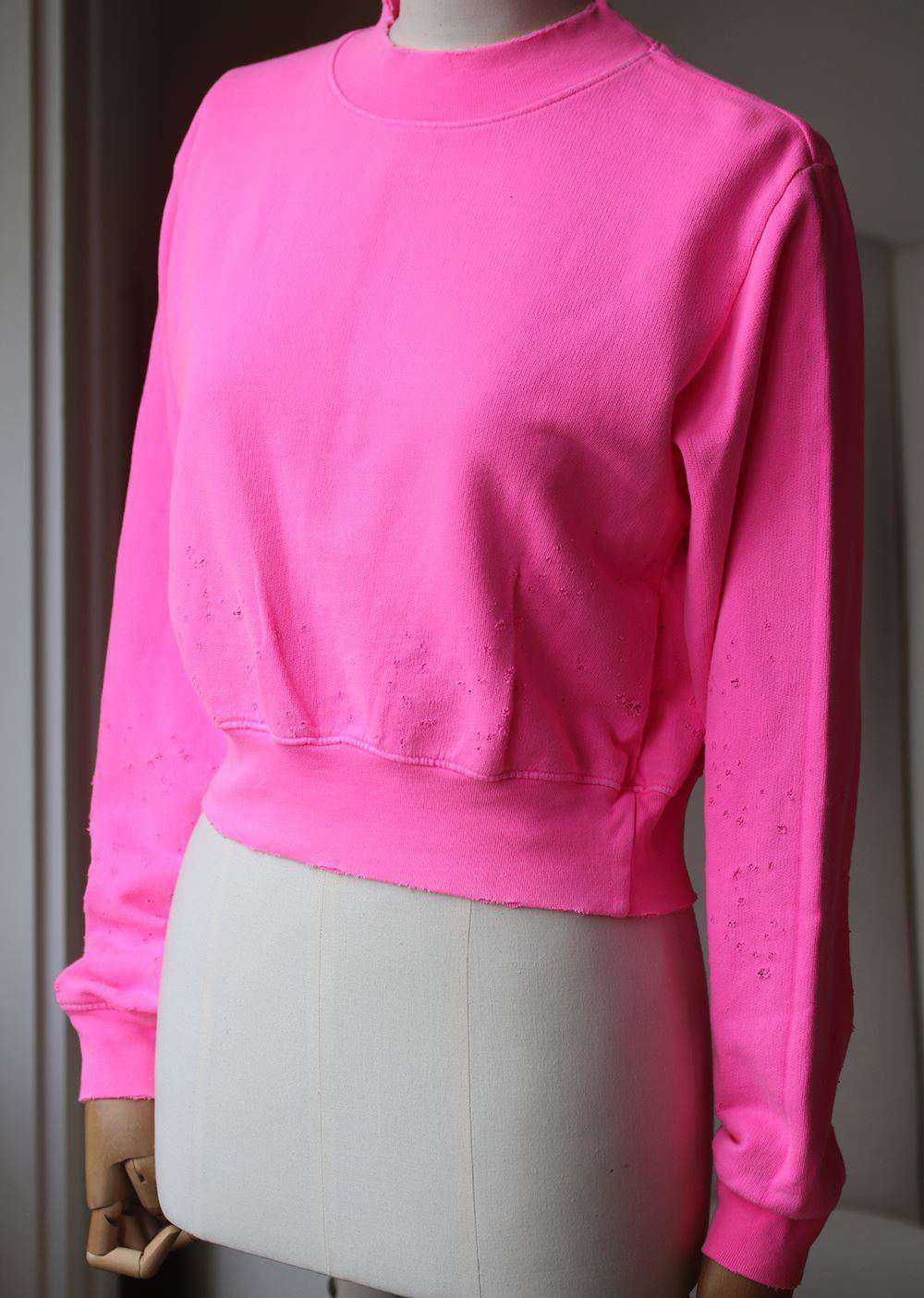 COTTON CITIZEN MILAN CROPPED CREW NECK SWEATER XSMALL - Image 4