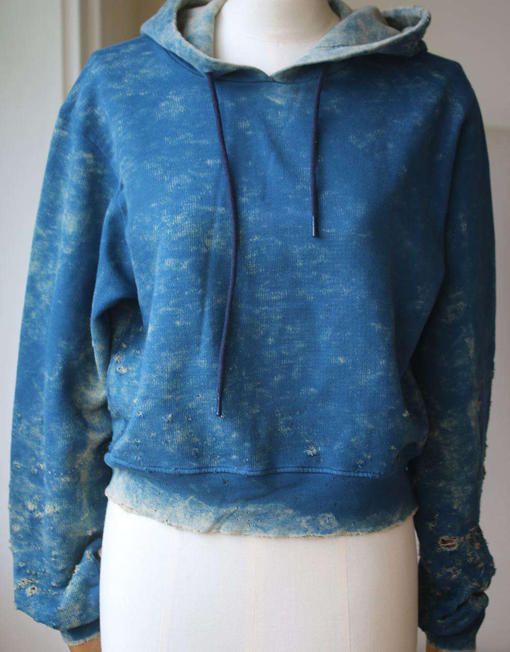 COTTON CITIZEN MILAN CROPPED PULLOVER HOODIE SMALL