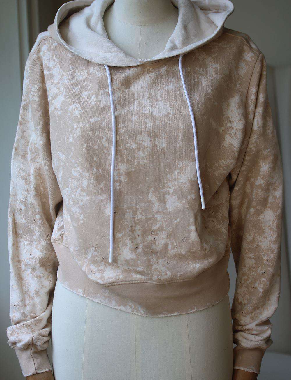 COTTON CITIZEN MILAN CROPPED PULLOVER HOODIE SMALL - Image 3