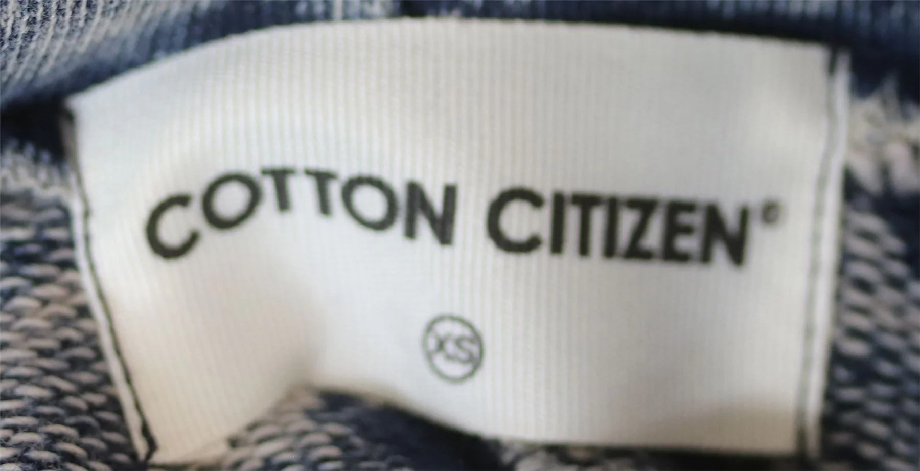 COTTON CITIZEN MILAN CROPPED PULLOVER NAVY HOODIE XSMALL - Image 6