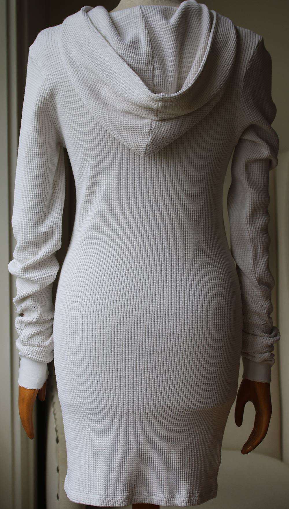 COTTON CITIZEN MONACO HOODIE DRESS IN BONE SMALL - Image 3