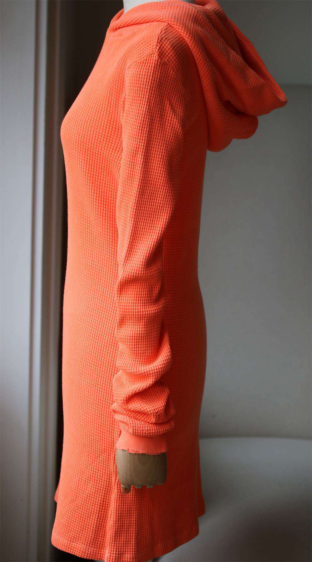COTTON CITIZEN MONACO THERMAL HOODIE DRESS SMALL - Image 2