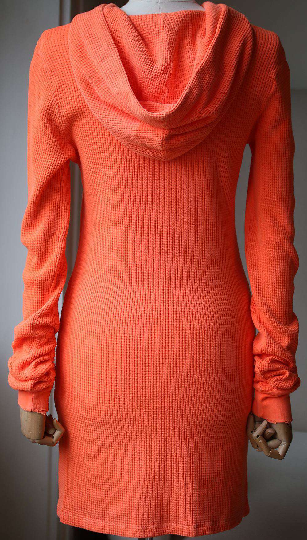 COTTON CITIZEN MONACO THERMAL HOODIE DRESS SMALL - Image 3