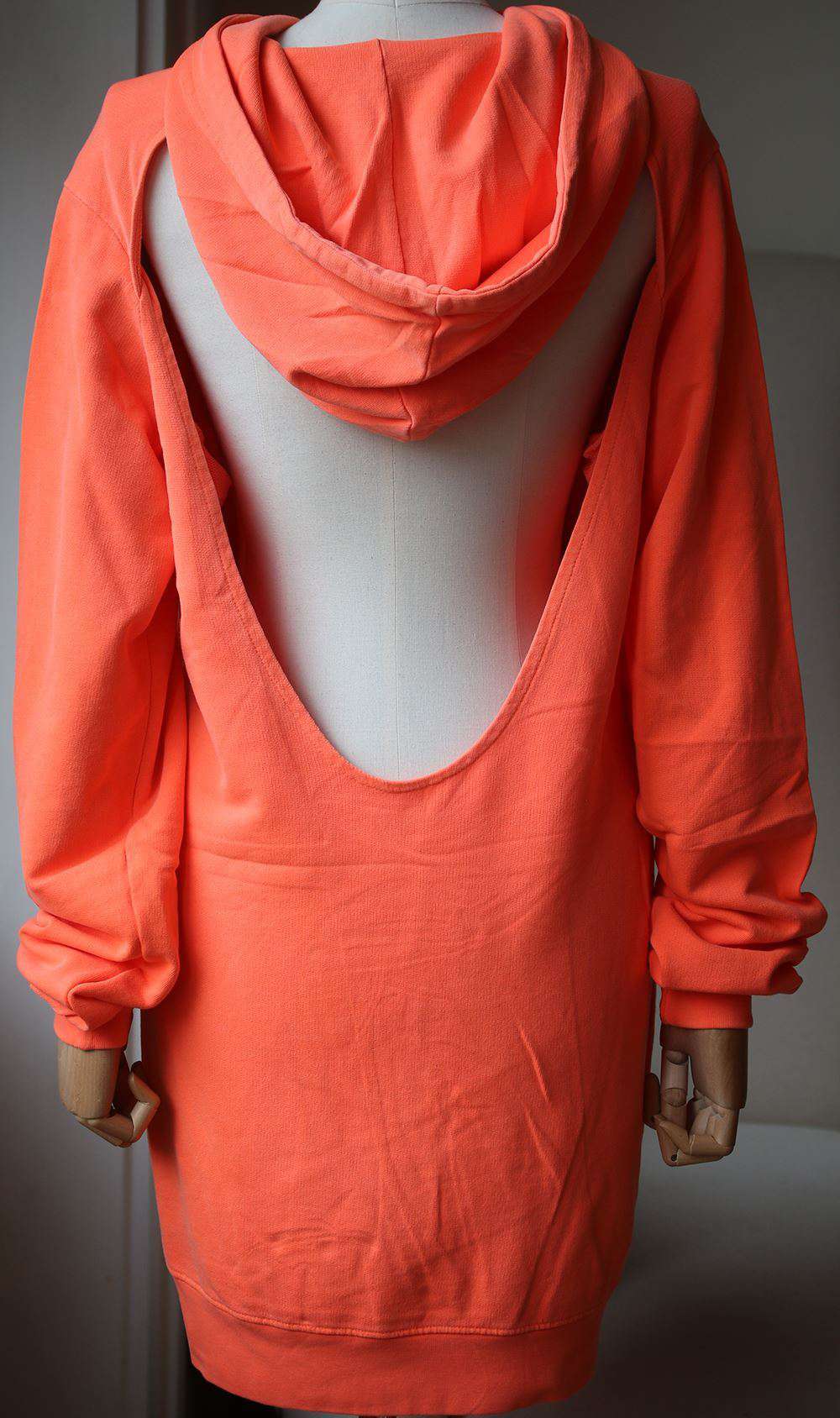 COTTON CITIZEN THE MILAN BACKLESS HOODIE DRESS SMALL - Image 3