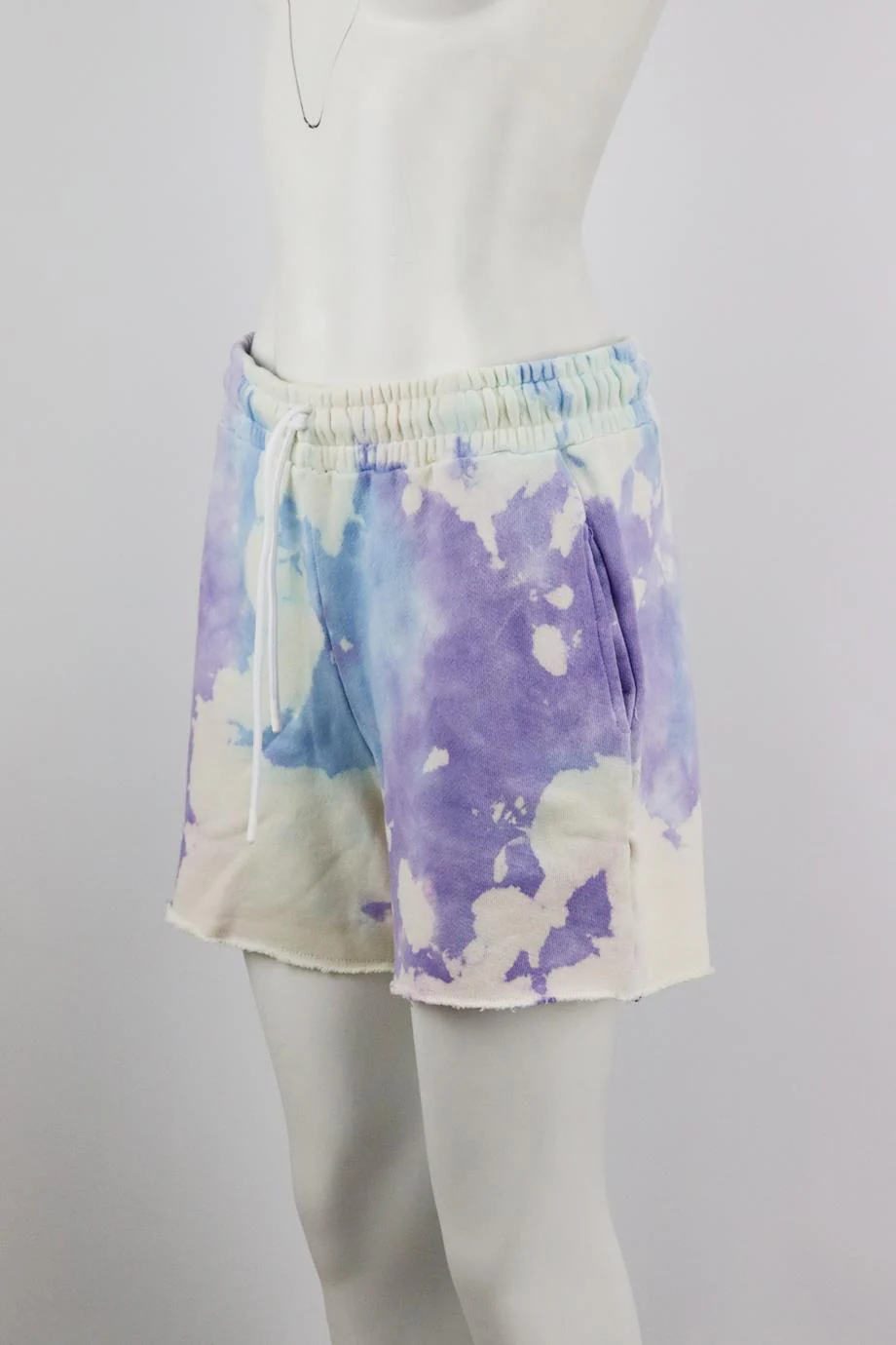 COTTON CITIZEN TIE DYED COTTON JERSEY SHORTS LARGE - Image 3