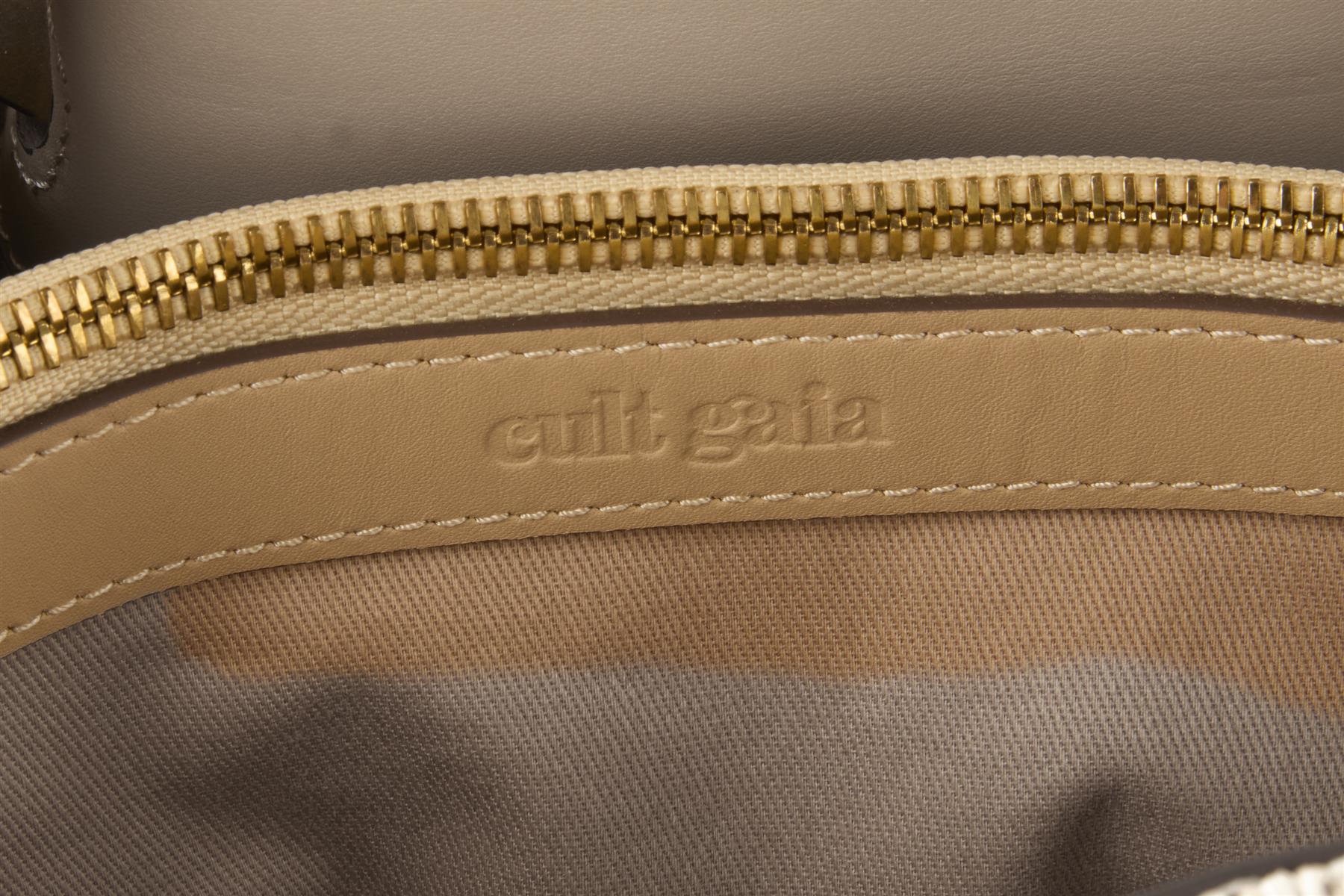 CULT GAIA BEIGE ASA XLARGE RAFFIA TOTE BAG - Image 8