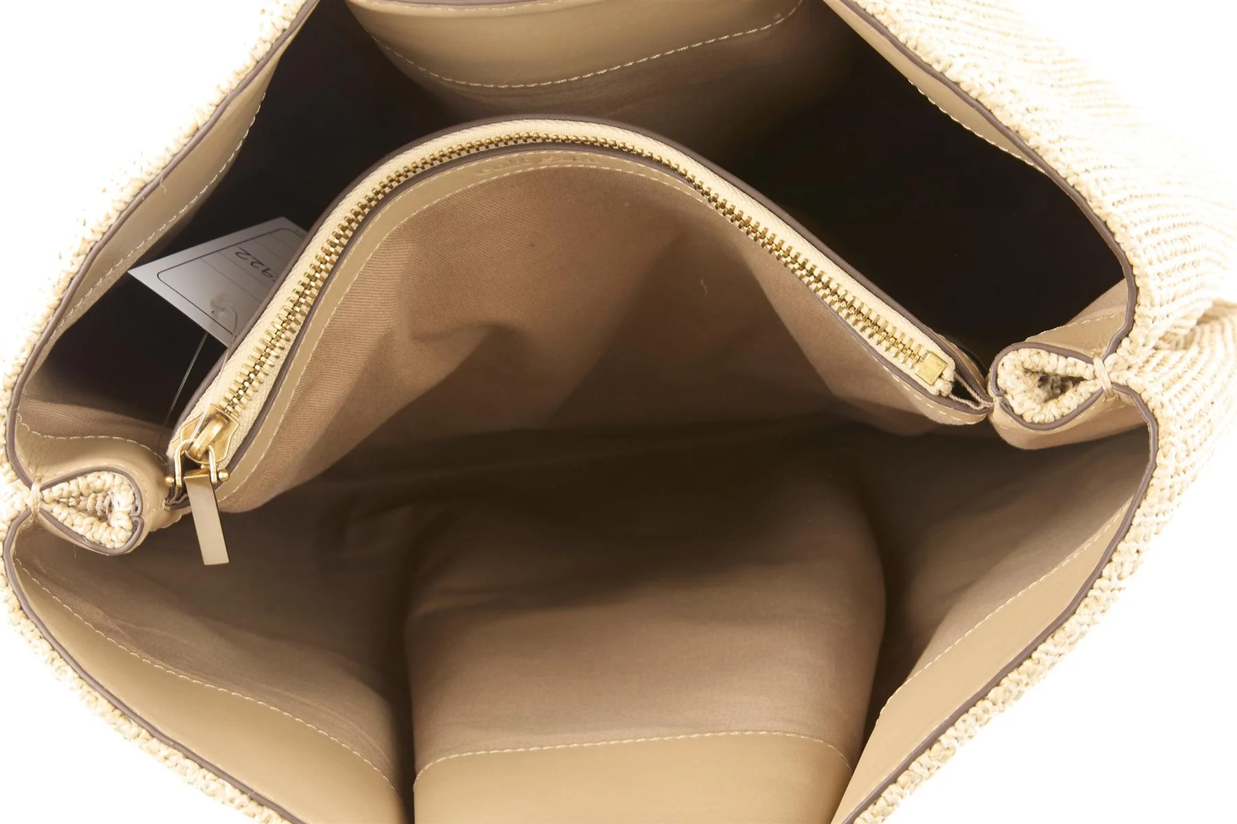 CULT GAIA BEIGE ASA XLARGE RAFFIA TOTE BAG - Image 9