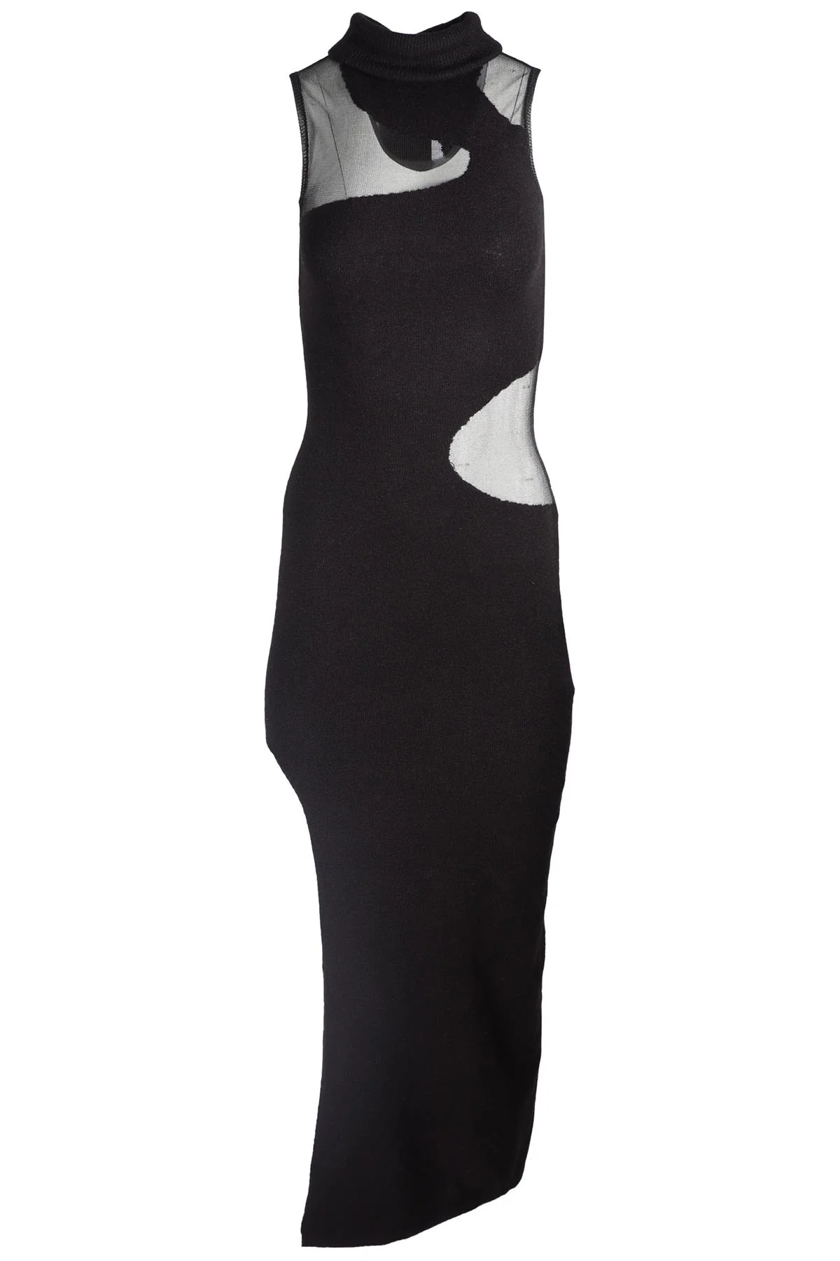 CULT GAIA BLACK KNIT MAXI DRESS XSMALL