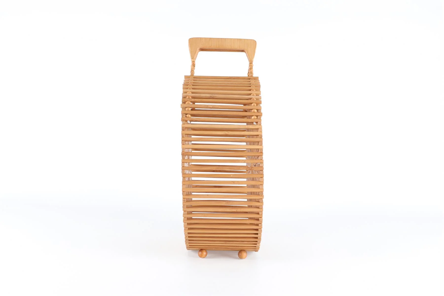 CULT GAIA BROWN WOOD TOTE BAG - Image 5