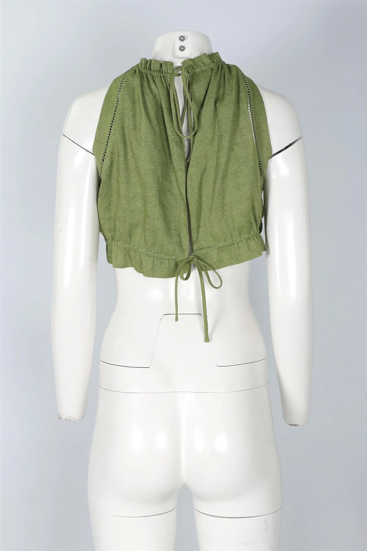 CULT GAIA GREEN SILK TOP MEDIUM - Image 4
