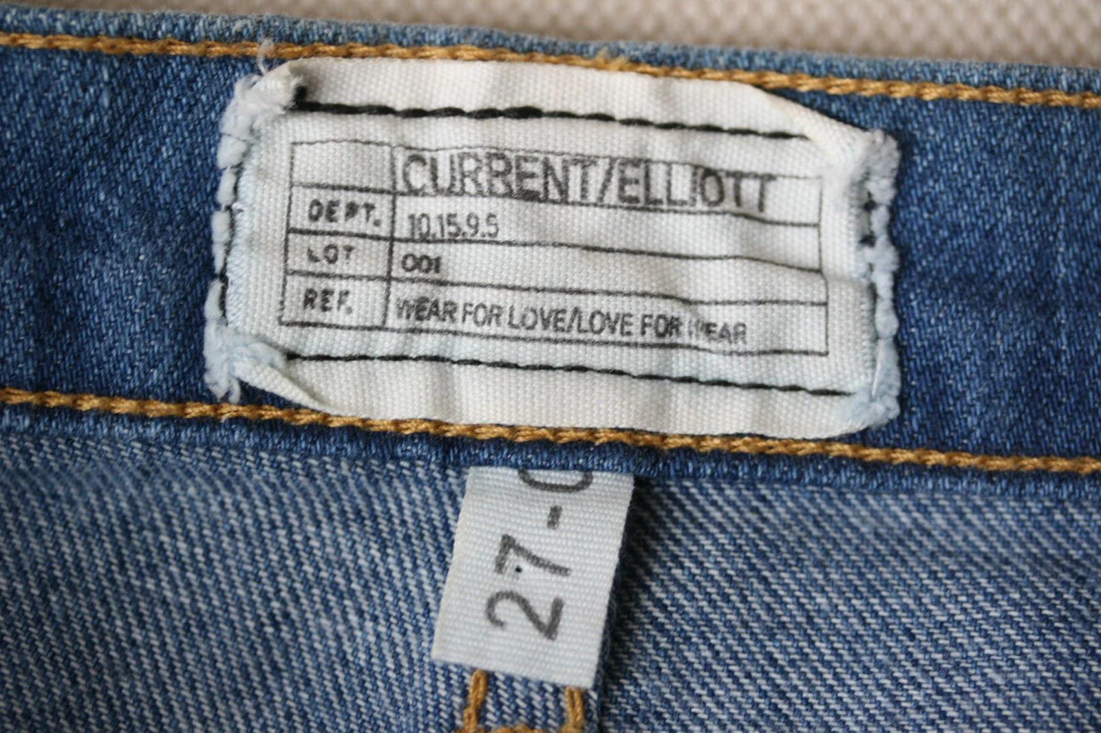 CURRENT ELLIOTT CONCERT CRUISER DENIM SHORTS W27 UK 8/10 - Image 4