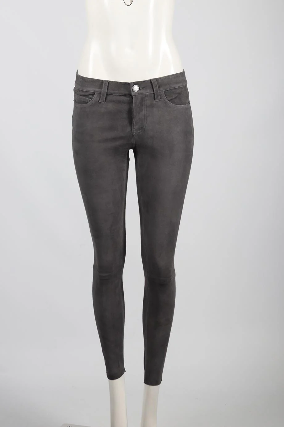 CURRENT/ELLIOTT SUEDE SKINNY PANTS W27 UK 8-10 - Image 2