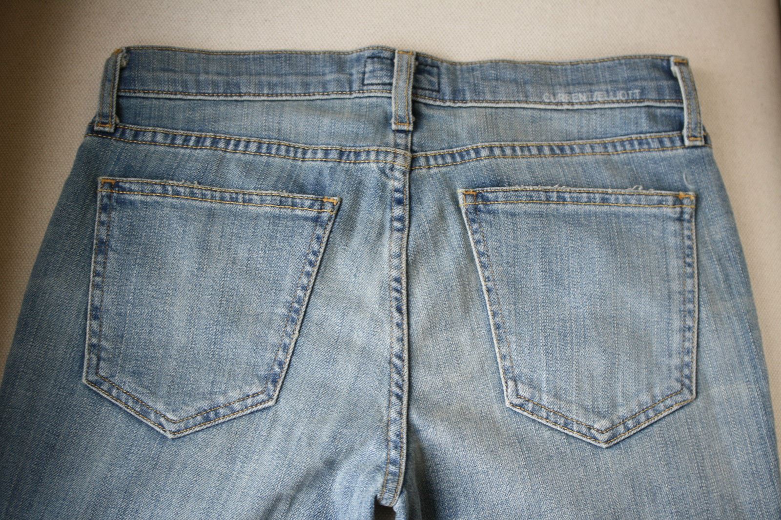 CURRENT ELLIOTT THE SILVERLAKE ZIP BLUE JEANS W27 UK 8/10 - Image 10