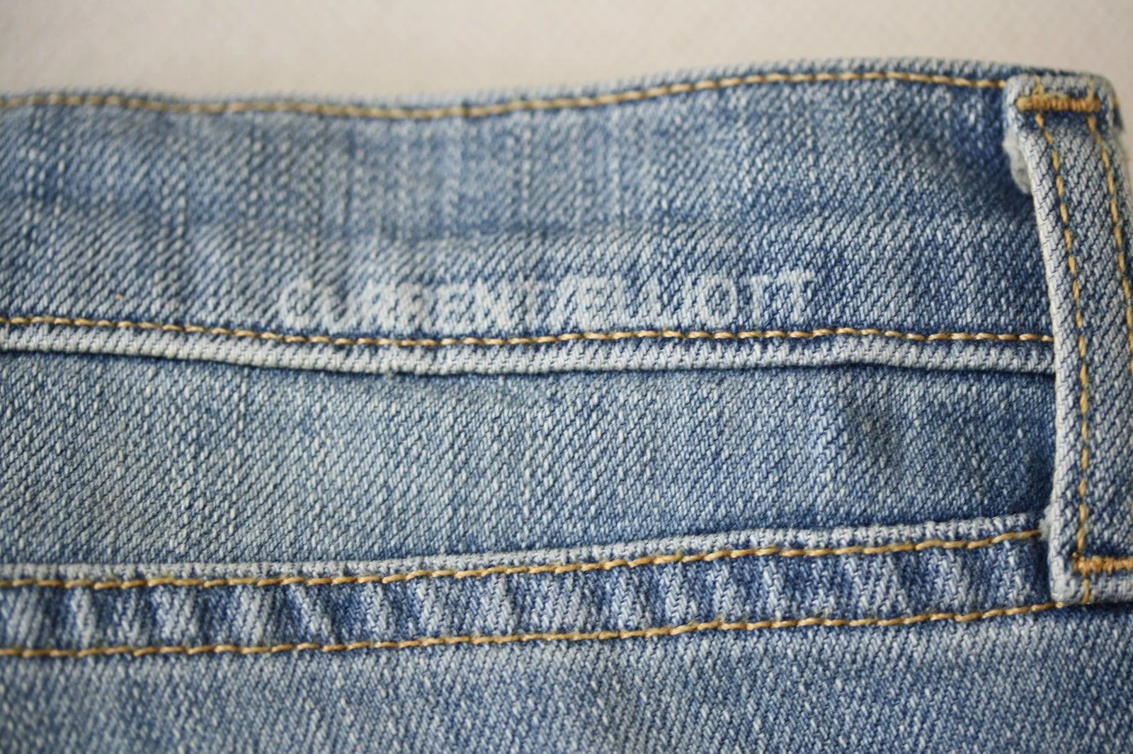 CURRENT ELLIOTT THE SILVERLAKE ZIP BLUE JEANS W27 UK 8/10 - Image 4