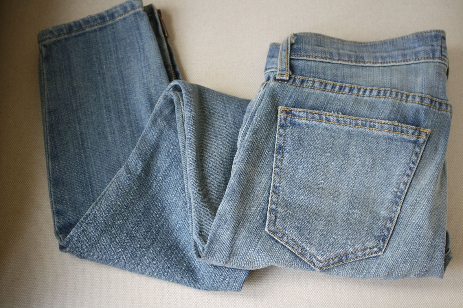 CURRENT ELLIOTT THE SILVERLAKE ZIP BLUE JEANS W27 UK 8/10 - Image 6