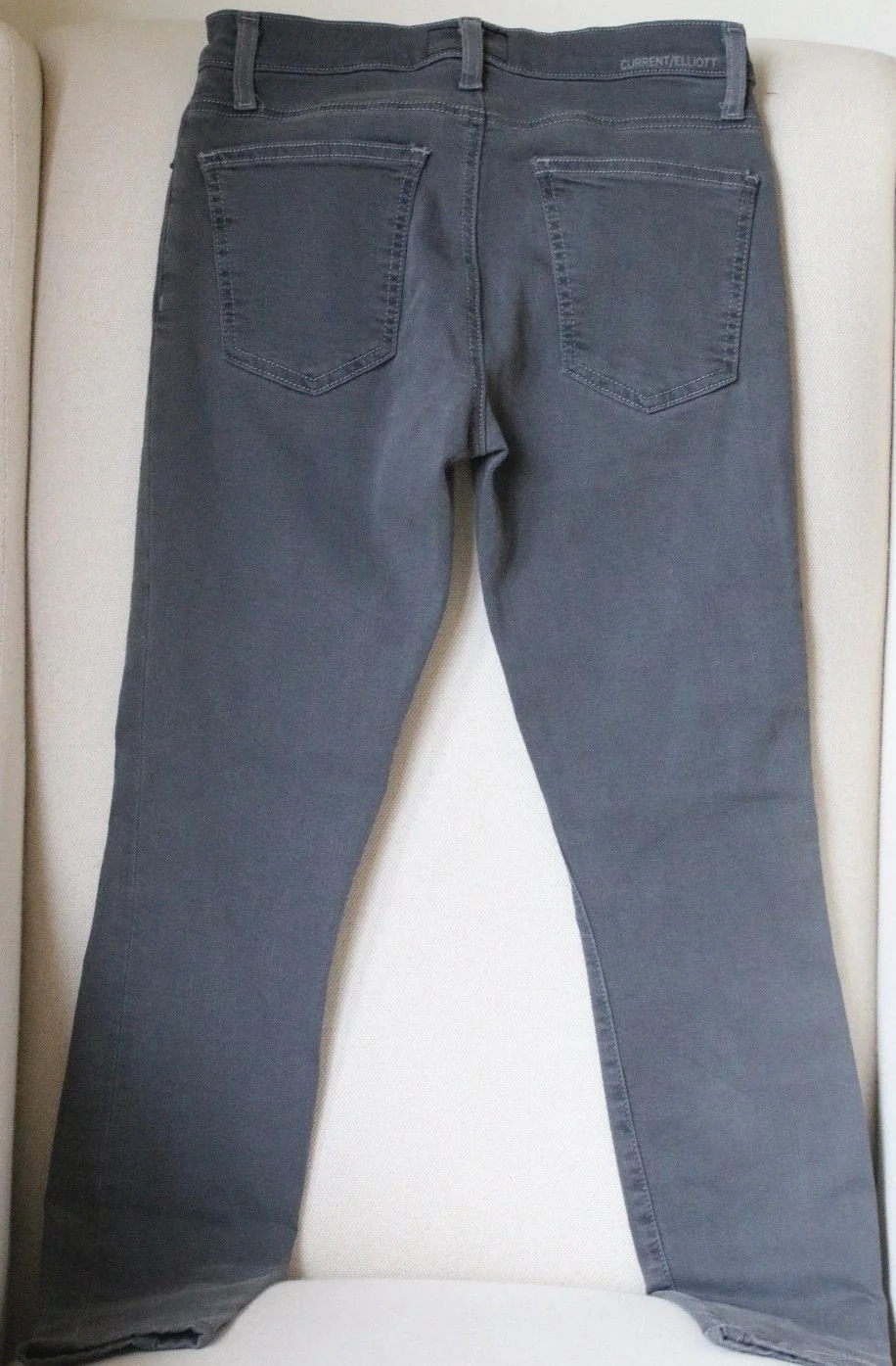 CURRENT ELLIOTT THE STILETTO SKINNY JEANS IN GUNMETAL GREY W27 UK 8/10 - Image 4
