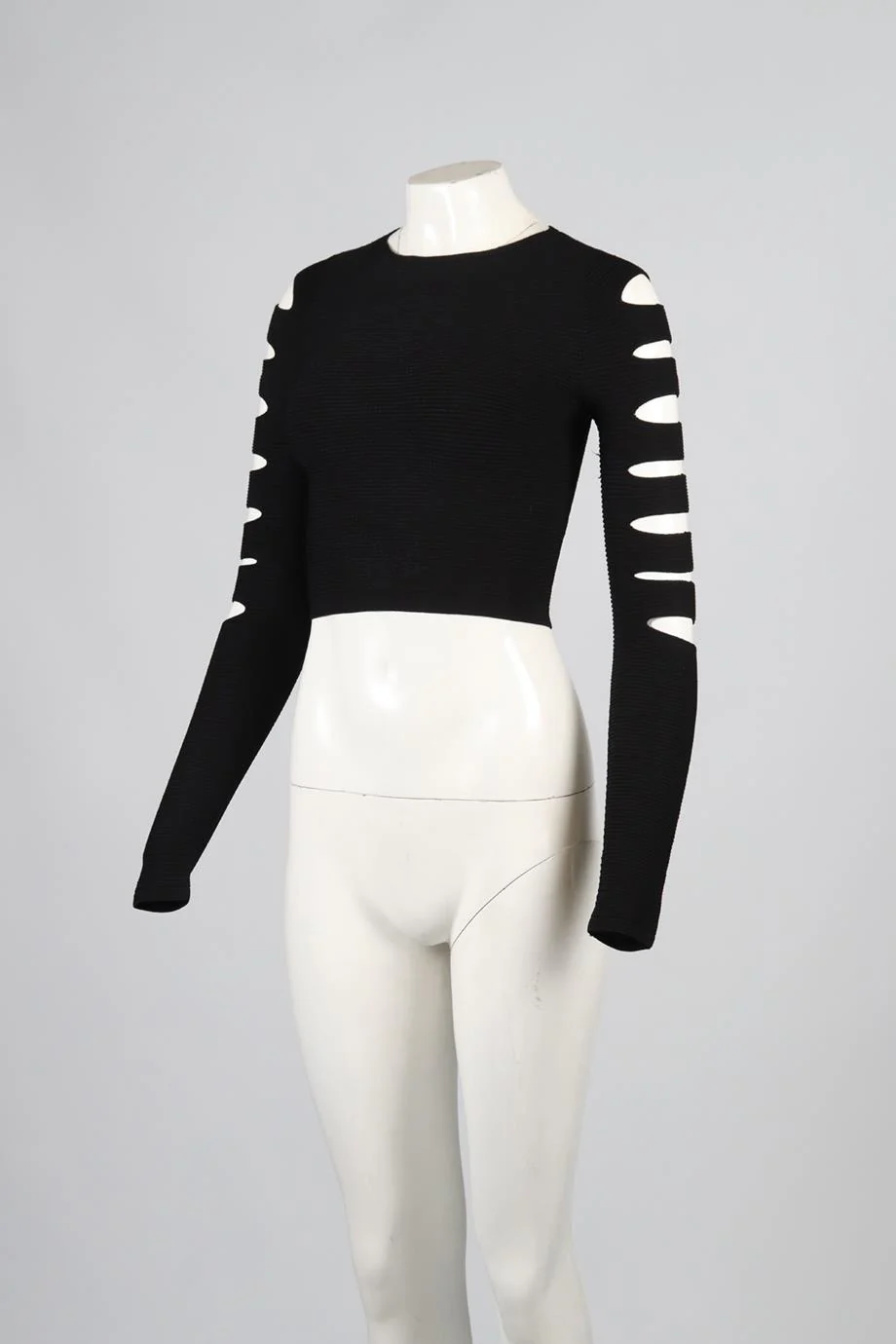 CUSHNIE ET OCHS CROPPED KNIT TOP XSMALL - Image 3