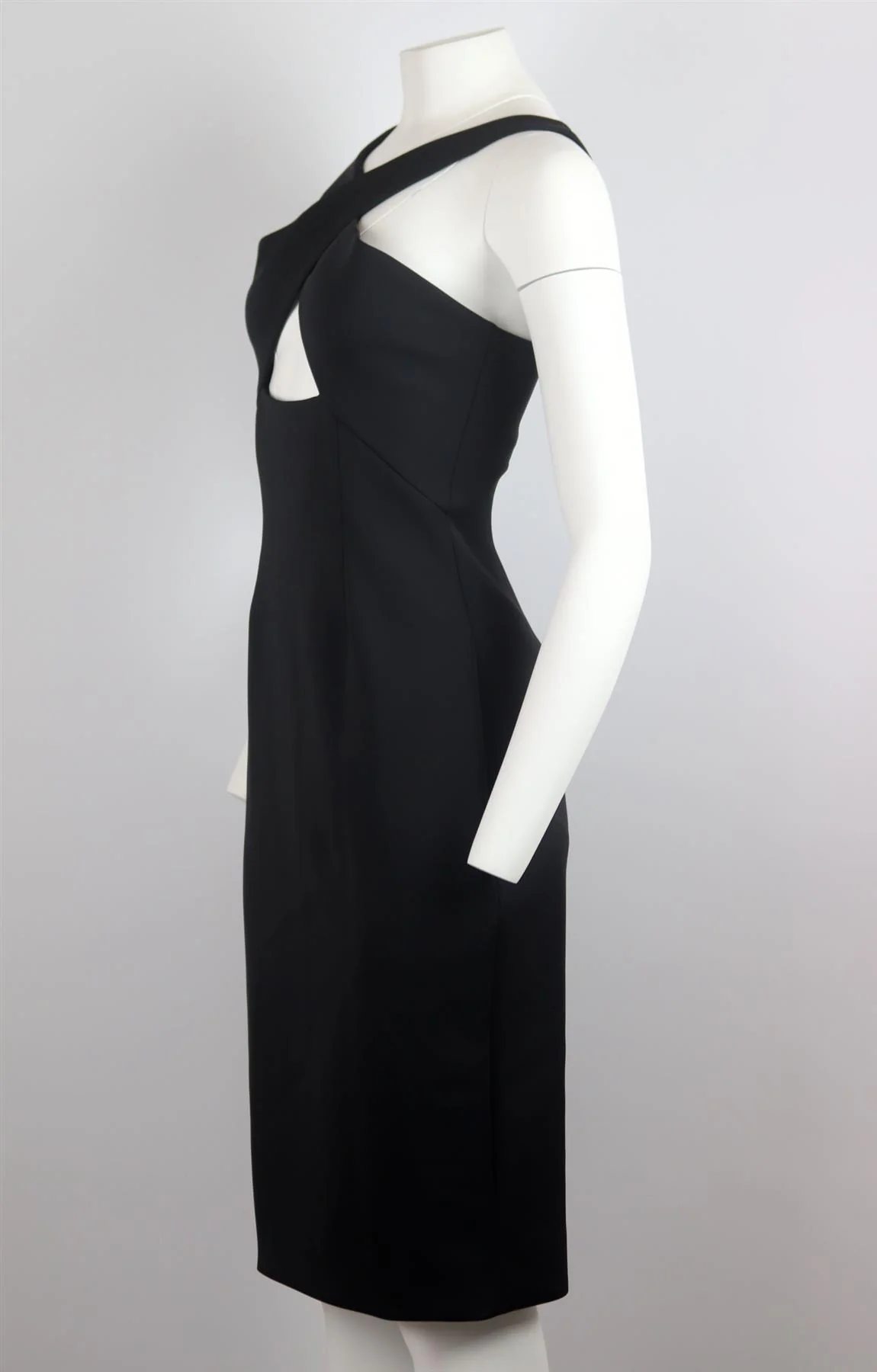 CUSHNIE ET OCHS CUTOUT STRETCH SCUBA DRESS US 4 UK 8 - Image 3