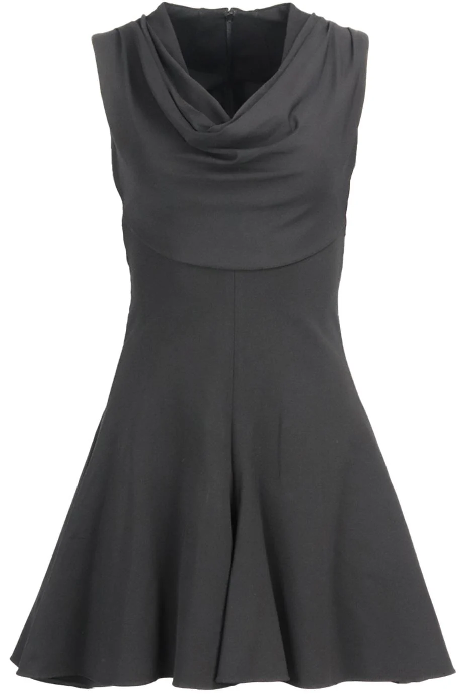 CUSHNIE ET OCHS DRAPED STRETCH JERSEY MINI DRESS US 4 UK 8
