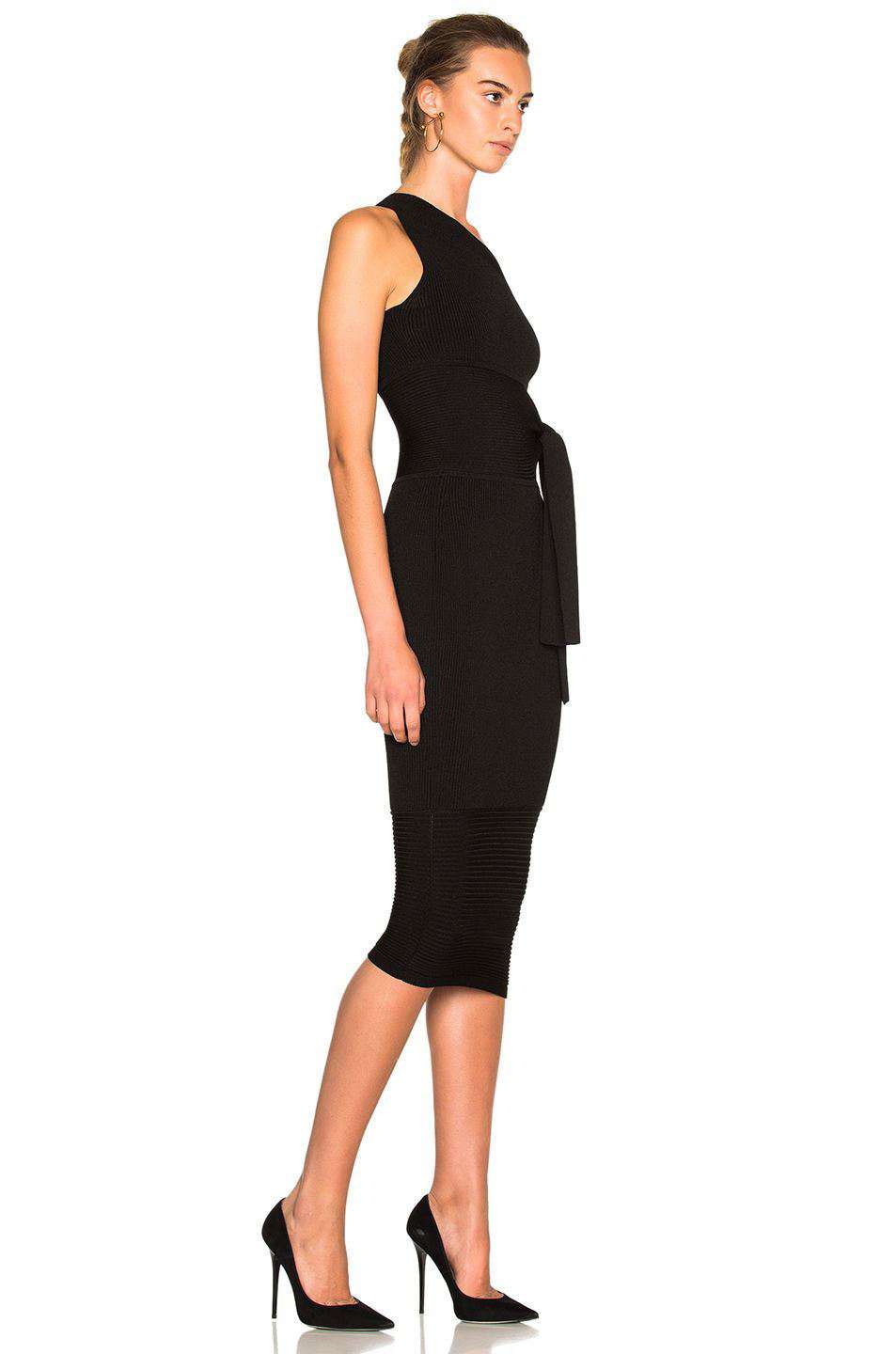 CUSHNIE ET OCHS ONE SHOULDER KNIT DRESS SMALL - Image 5