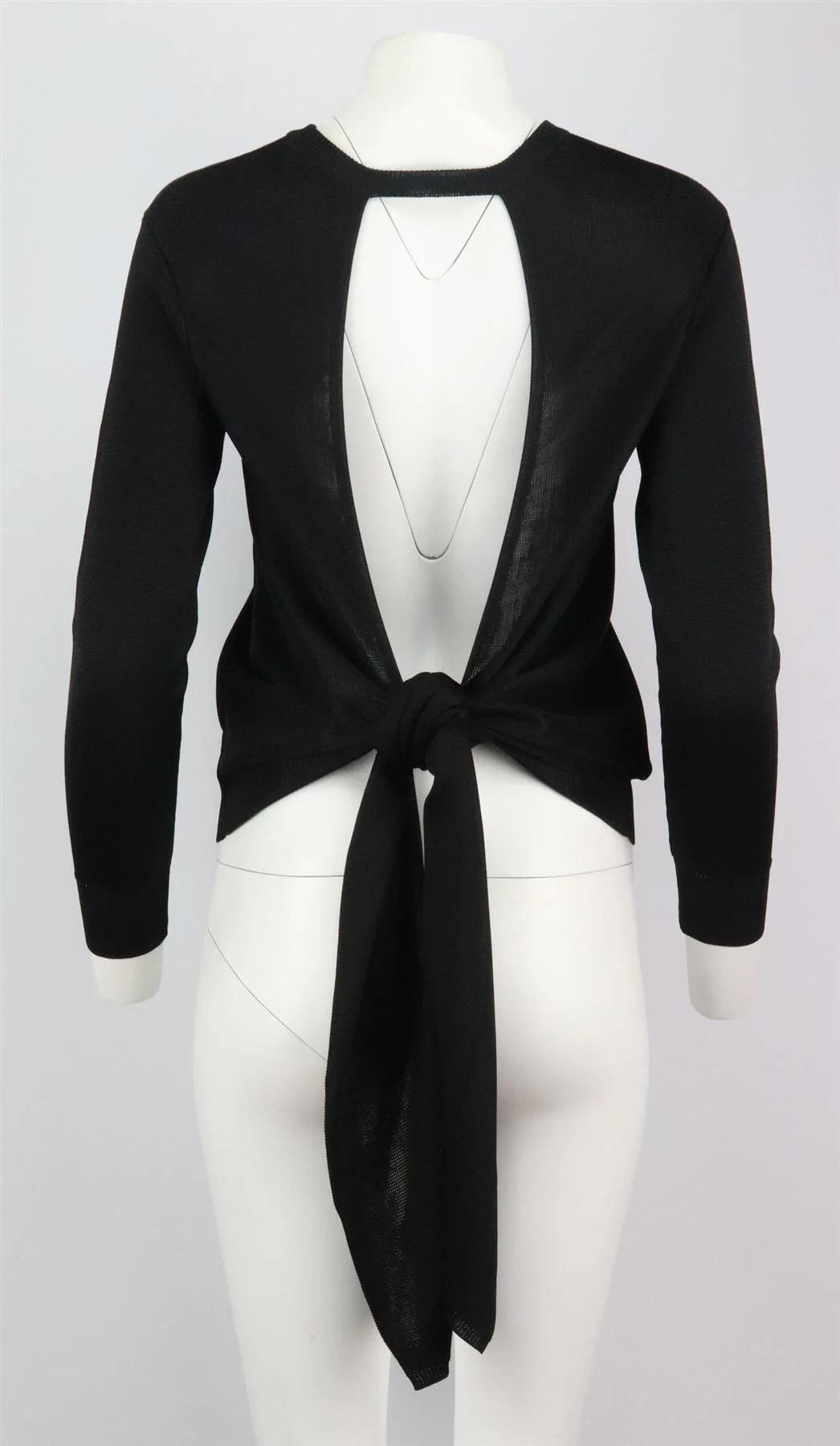 CUSHNIE ET OCHS OPEN BACK STRETCH KNIT SWEATER SMALL - Image 5