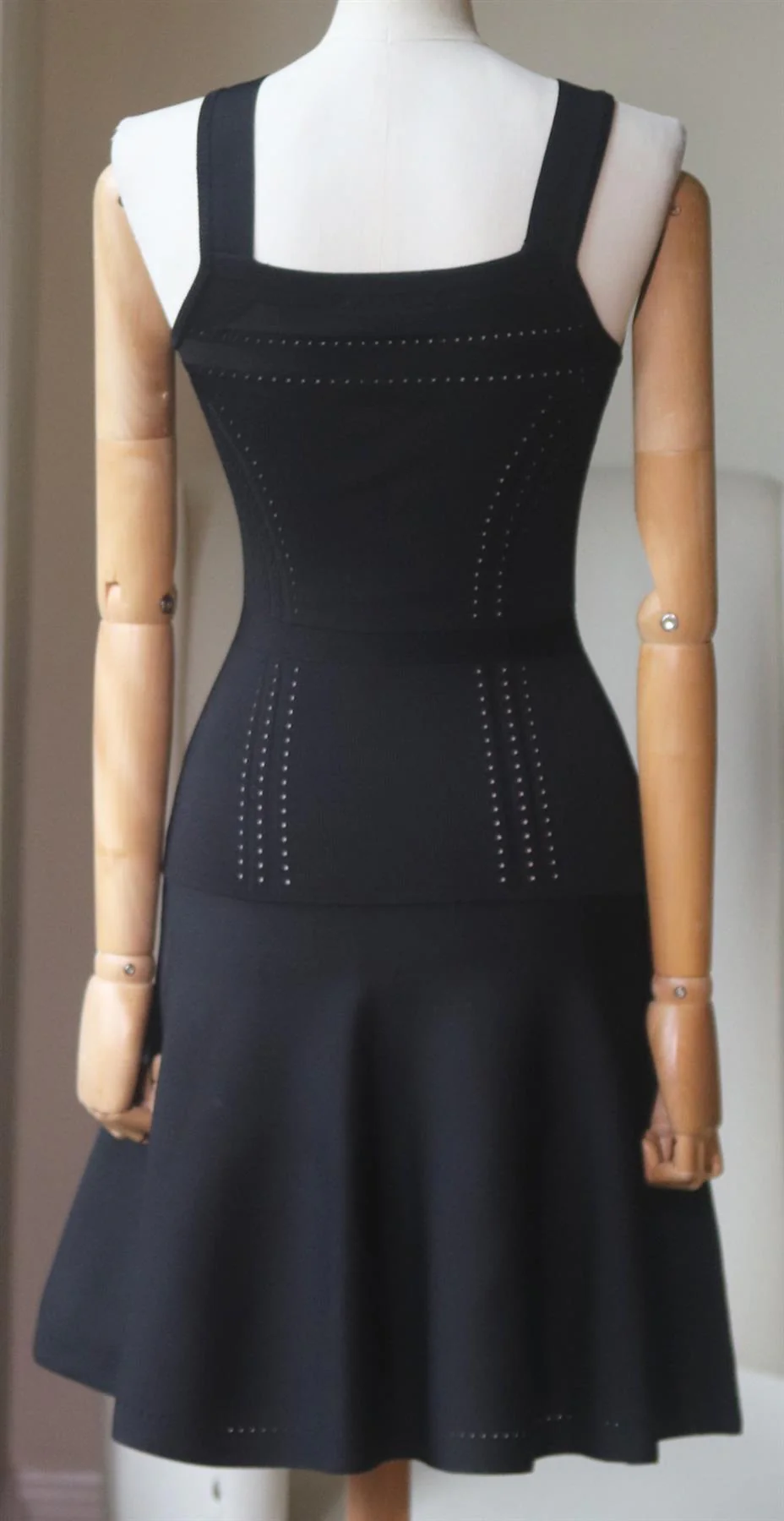 CUSHNIE ET OCHS PANELED STRETCH KNIT MINI DRESS XSMALL - Image 4