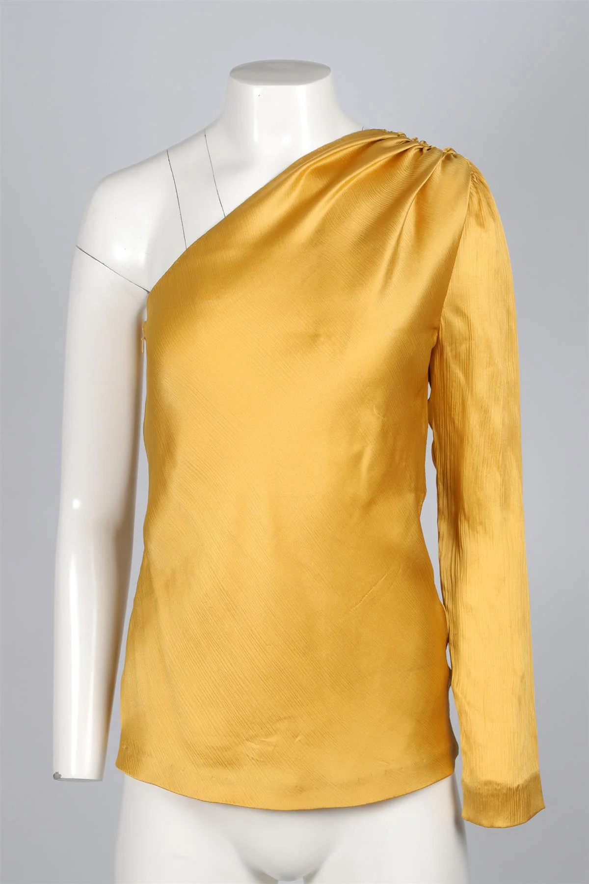 CUSHNIE ET OCHS YELLOW SILK TOP US 2 UK 6 - Image 2