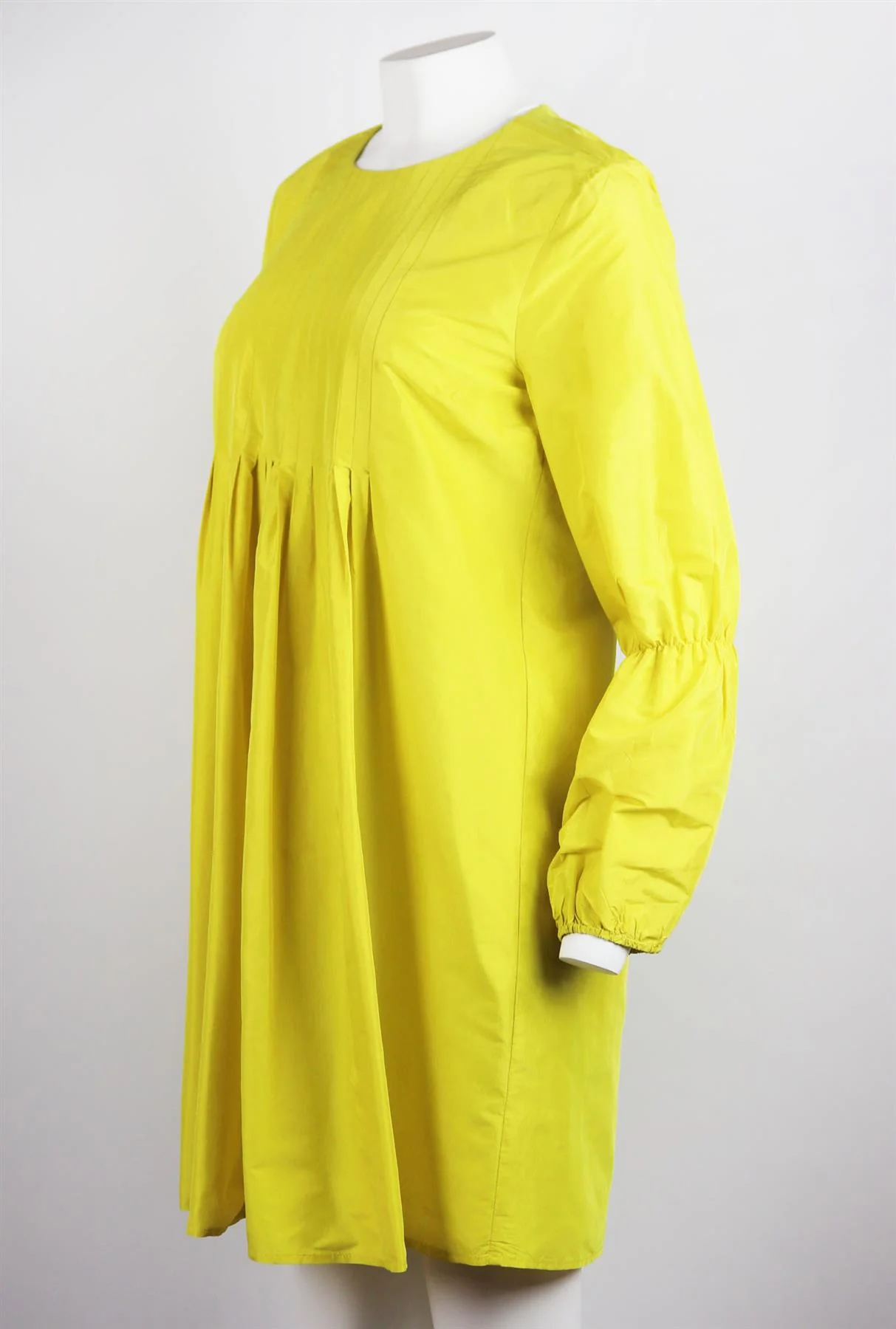 CYNTHIA ROWLEY PLEATED SILK MINI DRESS US 6 UK 10 - Image 3