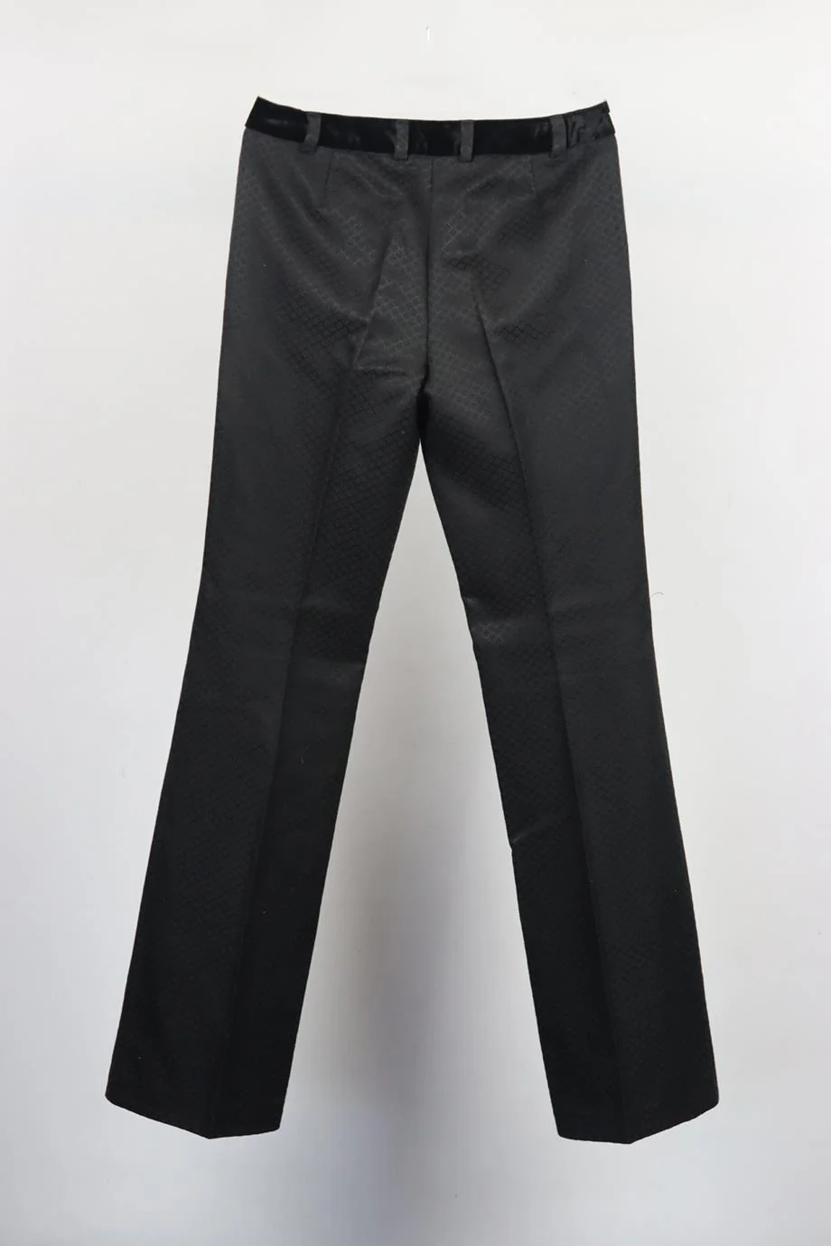 D&G by DOLCE AND GABBANA JACQUARD COTTON BLEND FLARED PANTS IT 40 UK 8 - Image 4