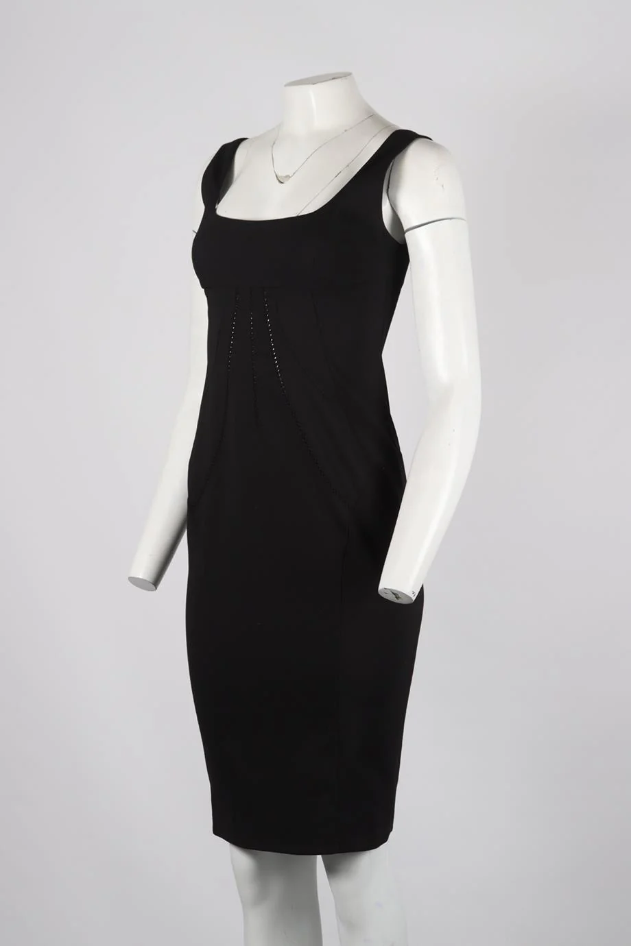 D&G BY DOLCE & GABBANA CREPE MINI DRESS IT 40 UK 8 - Image 3