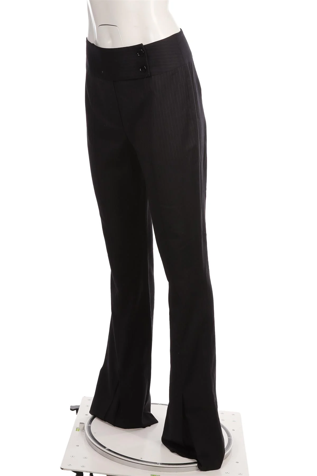 D&G NAVY WOOL STRAIGHT LEGGED PANTS IT 46 UK 14 - Image 3