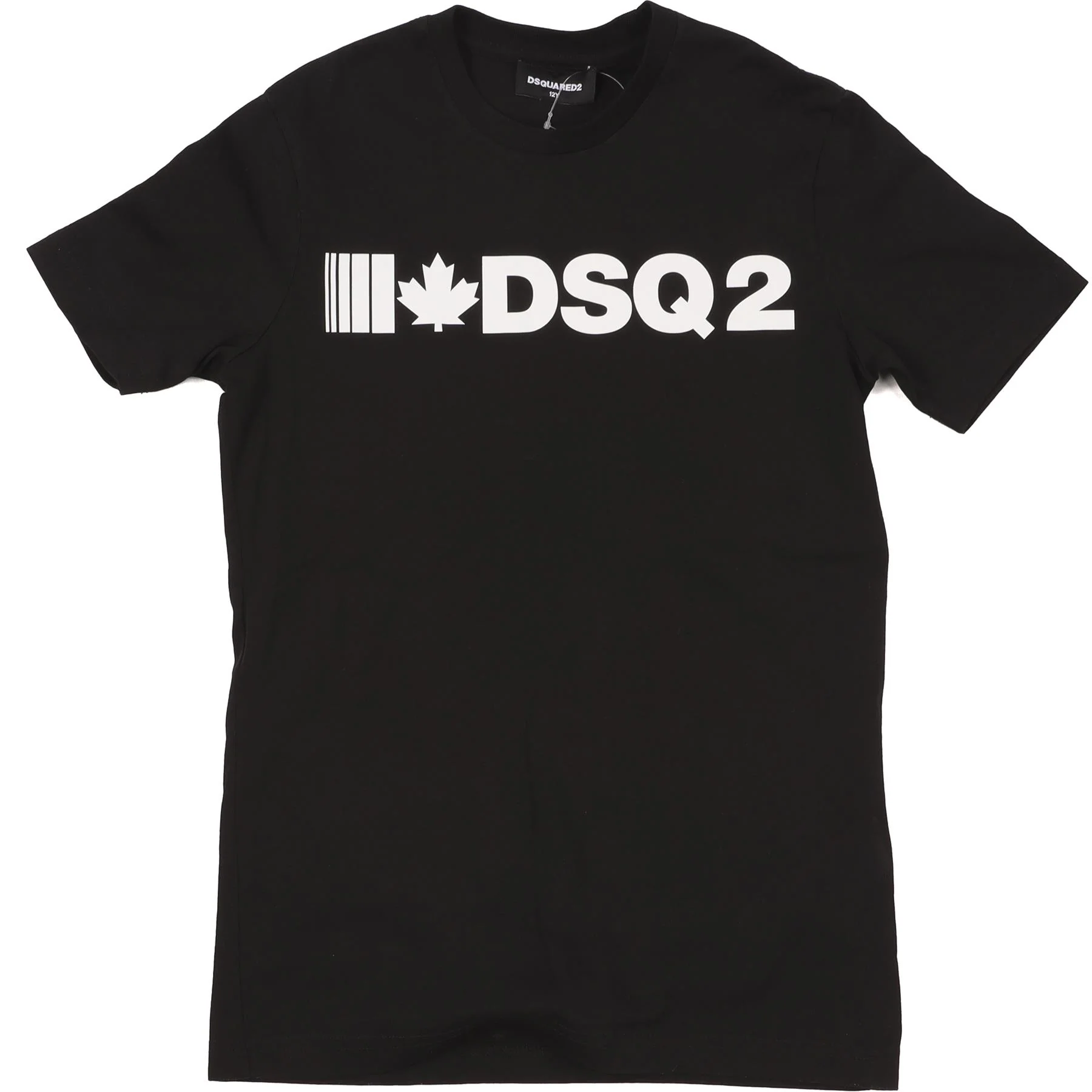 D SQUARED BLACK KIDS BOYS T-SHIRT 12 YEARS - Image 2