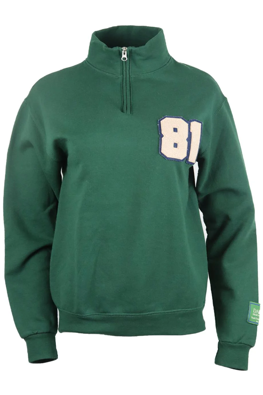 DANZY APPLIQUÉD COTTON JERSEY SWEATSHIRT SMALL
