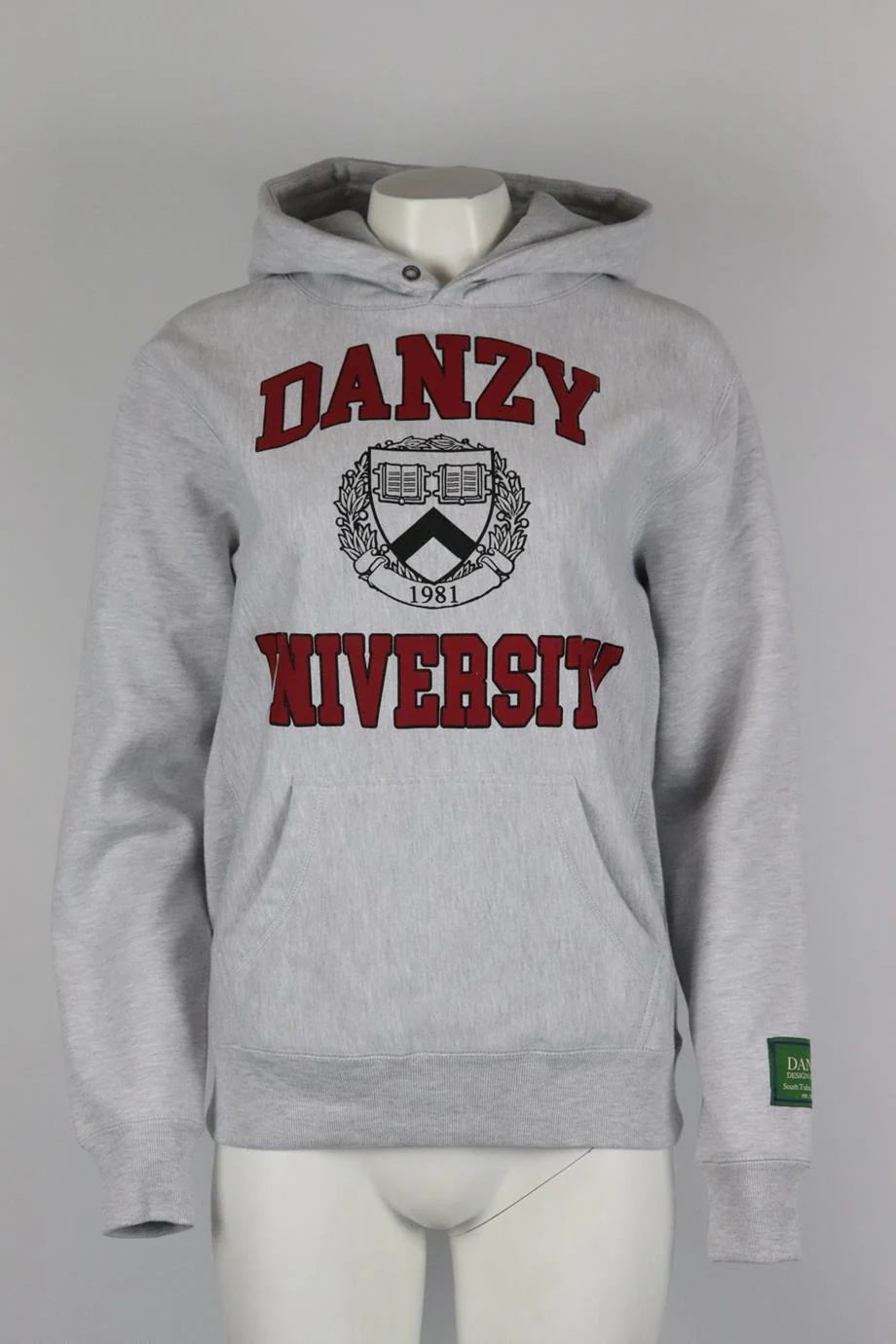 DANZY OVERSIZED PRINTED COTTON JERSEY HOODIE XSMALL - Image 2