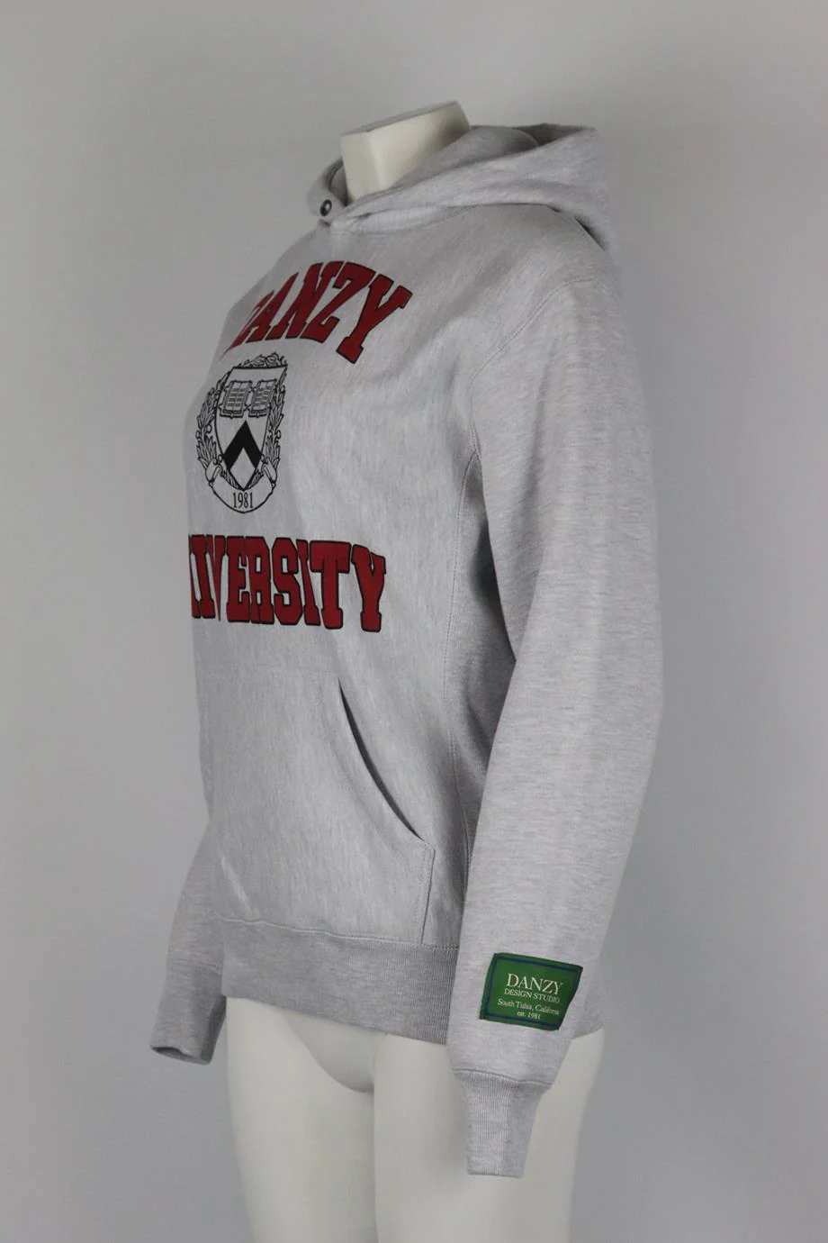 DANZY OVERSIZED PRINTED COTTON JERSEY HOODIE XSMALL - Image 3