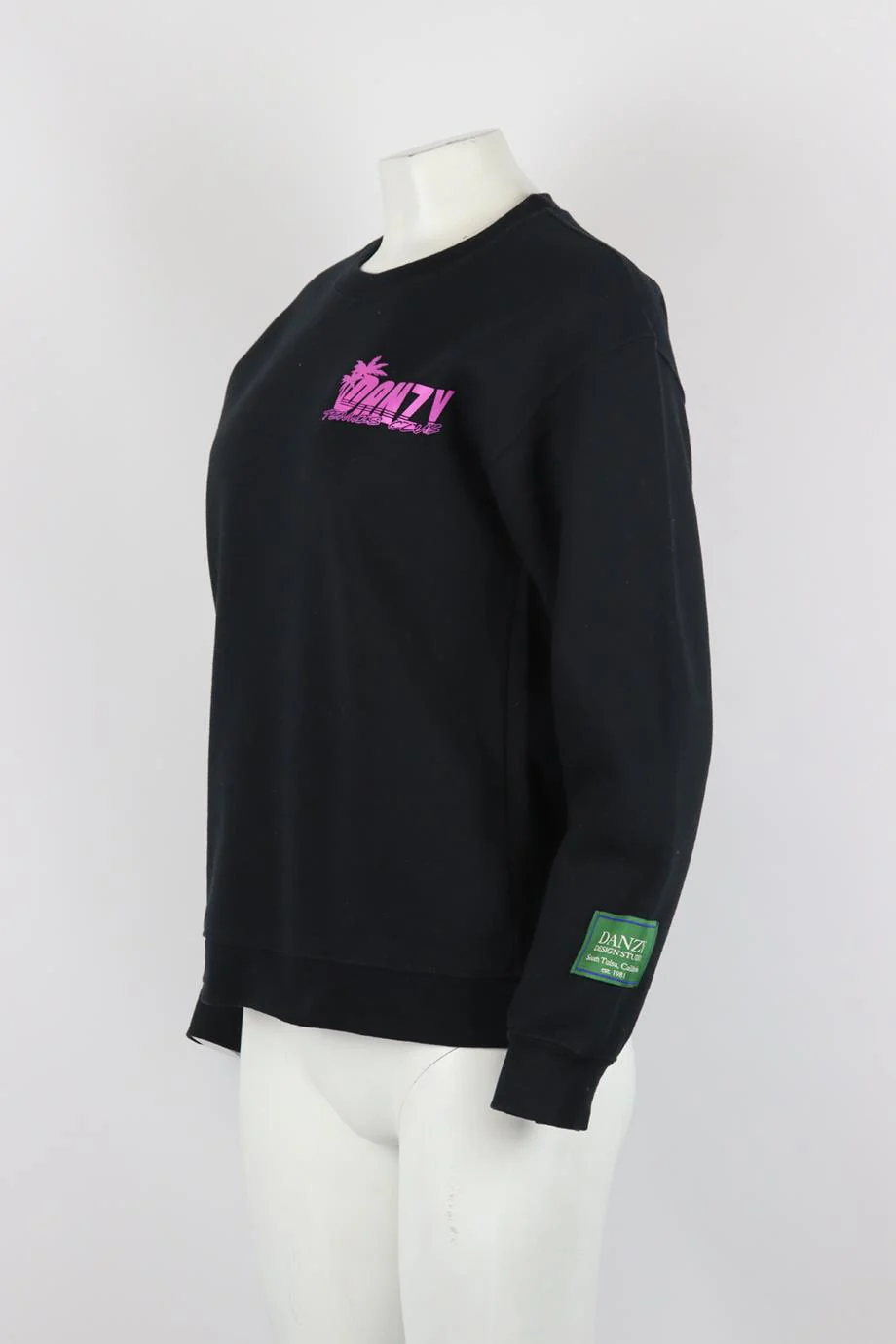DANZY PRINTED COTTON JERSEY SWEATSHIRT SMALL - Image 3