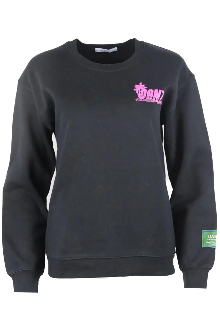 DANZY PRINTED COTTON JERSEY SWEATSHIRT SMALL