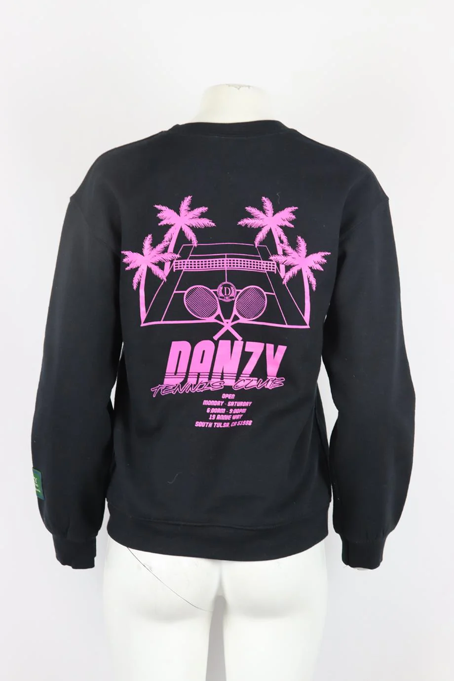 DANZY PRINTED COTTON JERSEY SWEATSHIRT SMALL - Image 4
