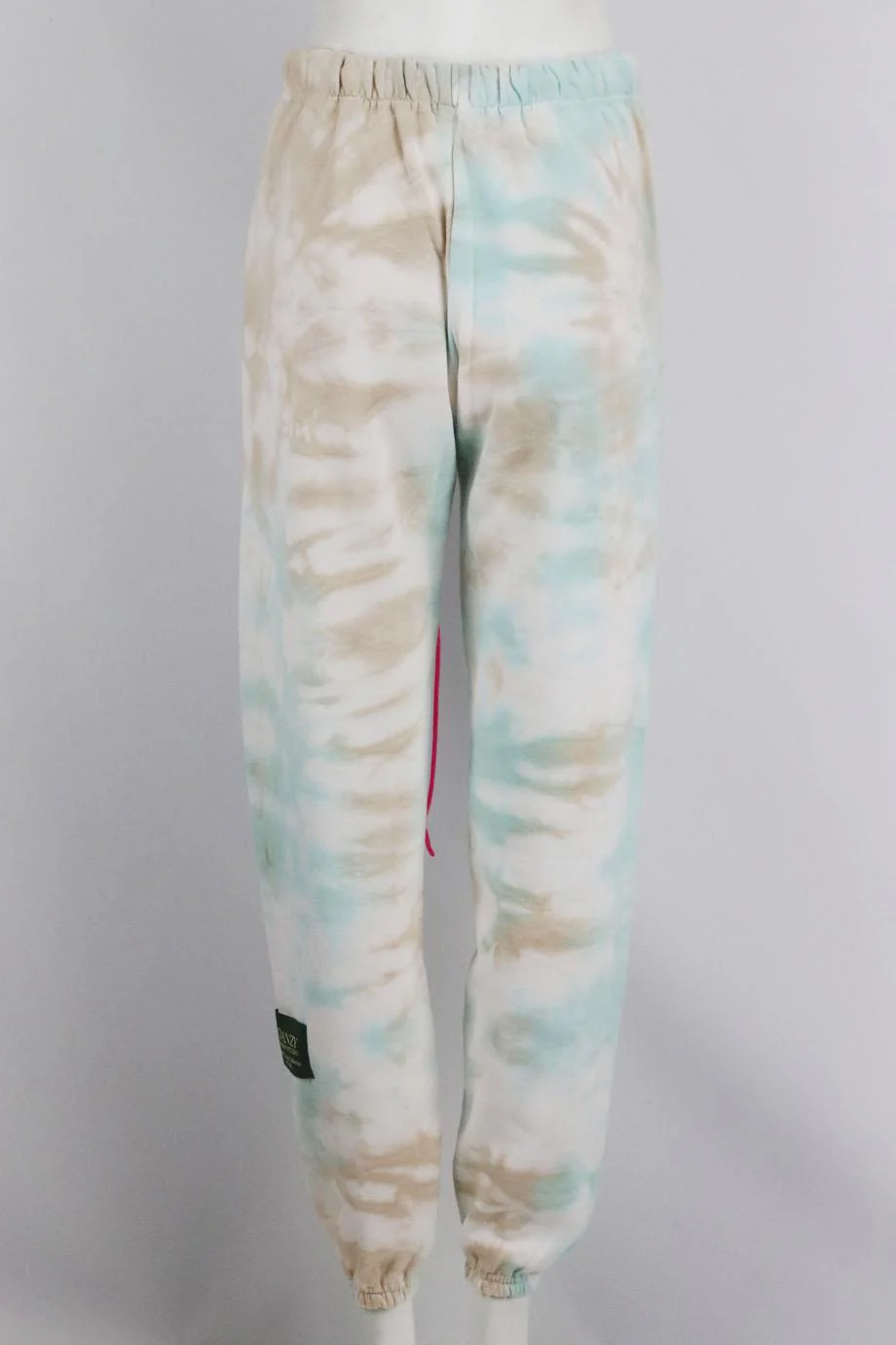 DANZY TIE DYED COTTON BLEND JERSEY TRACK PANTS SMALL - Image 4