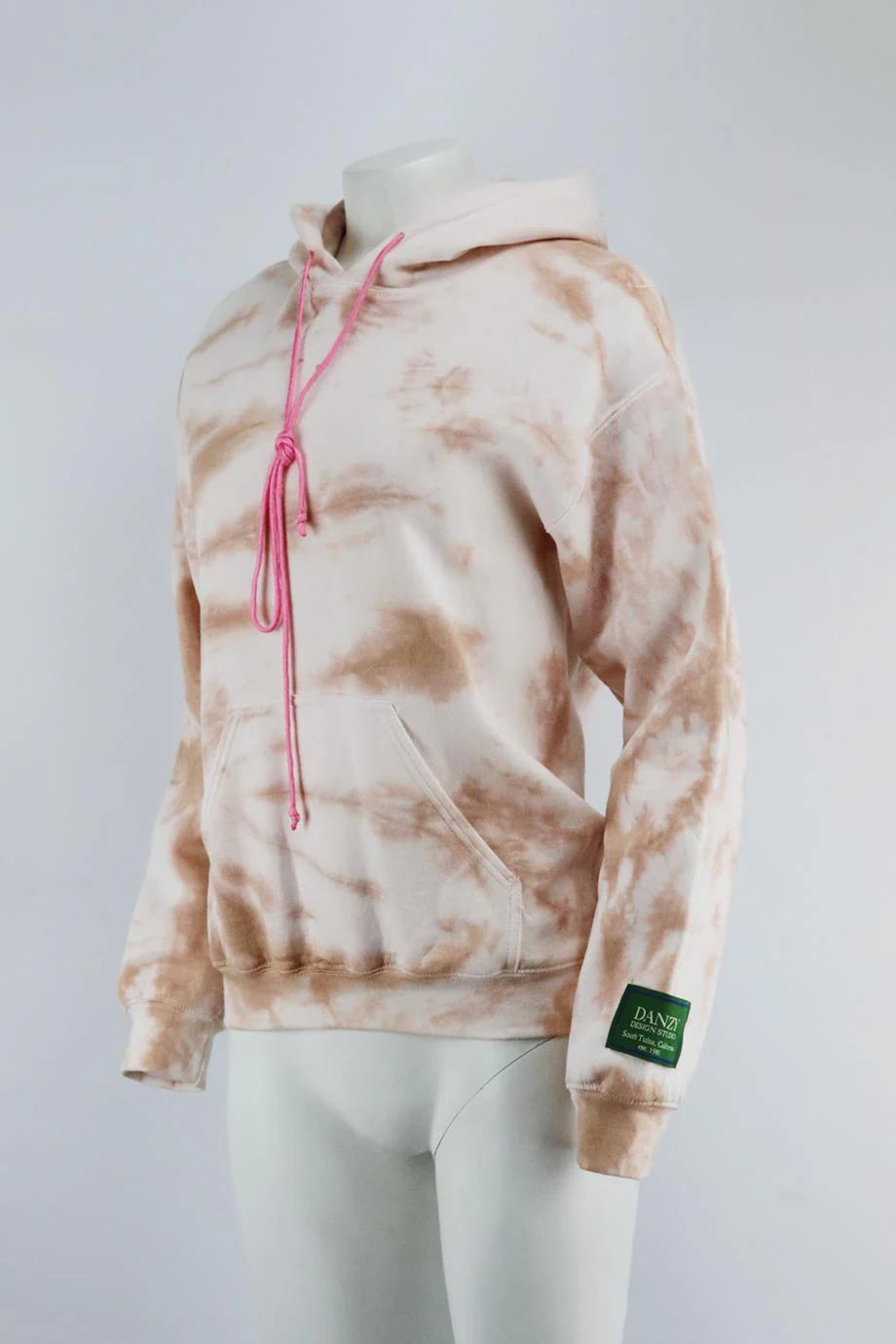 DANZY TIE DYED COTTON JERSEY HOODIE SMALL - Image 3