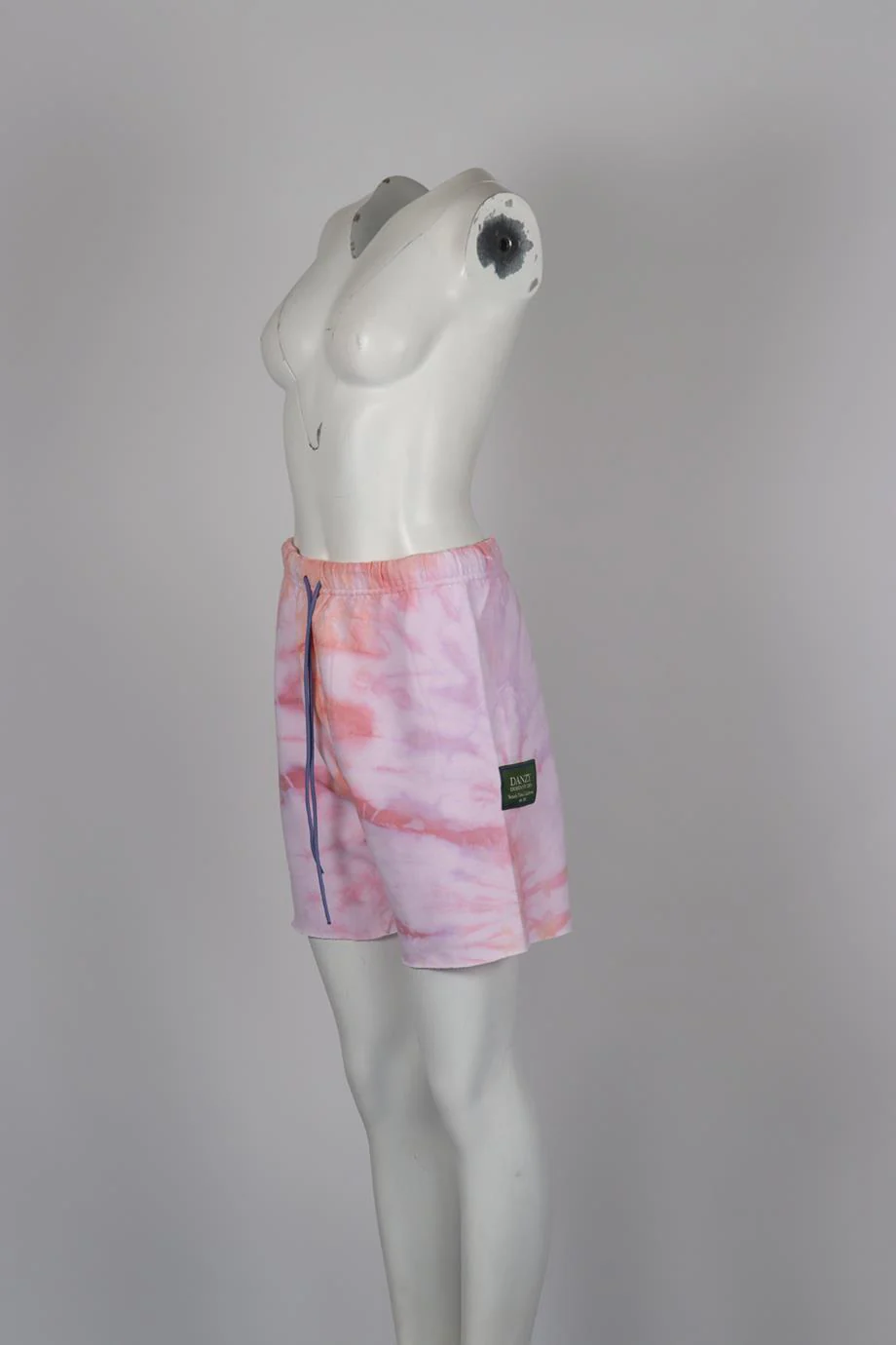DANZY TIE DYED COTTON JERSEY SHORTS SMALL - Image 3